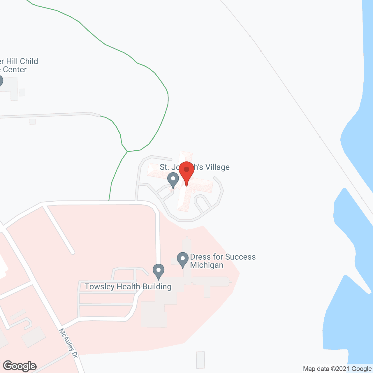 Map of the neighborhood around St Joseph Village