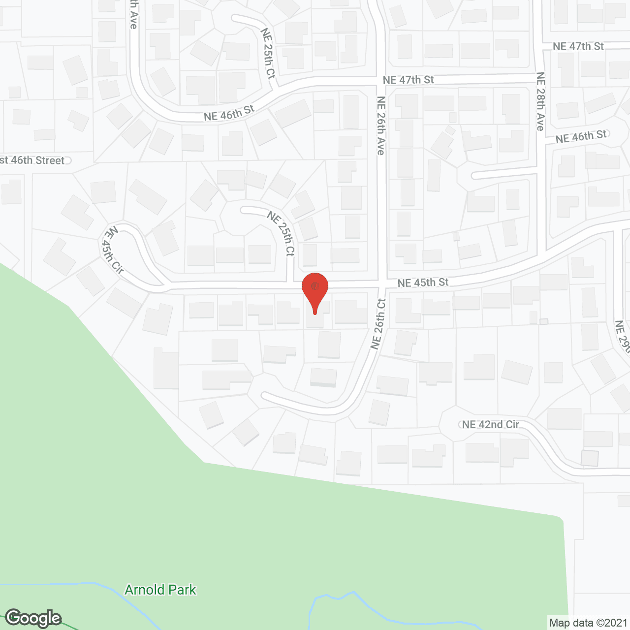 Map of the neighborhood around Davis Eldercare