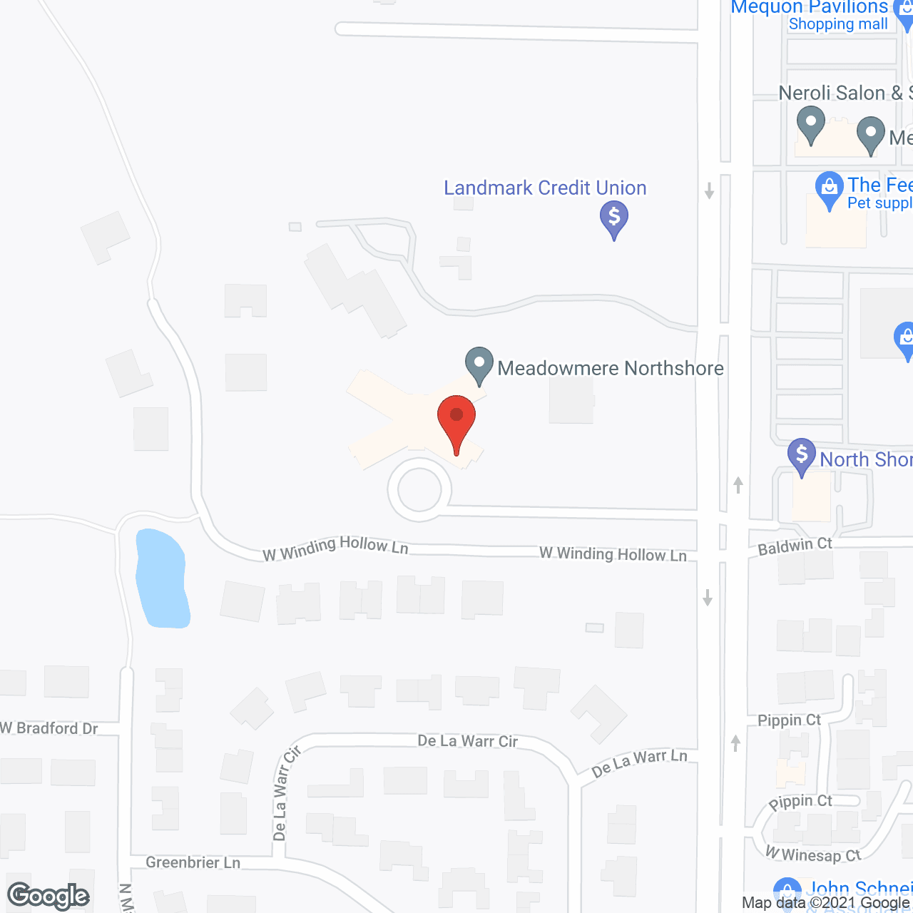 Map of the neighborhood around Charter Senior Living of Mequon