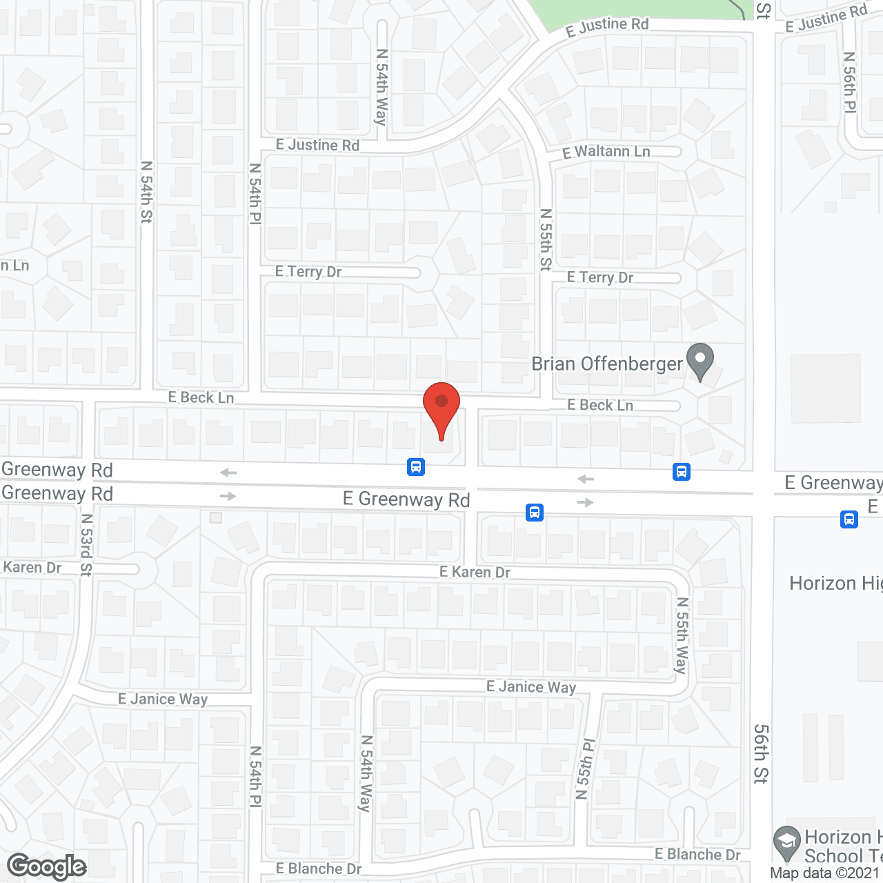 Map of the neighborhood around 24 Hour Group Home