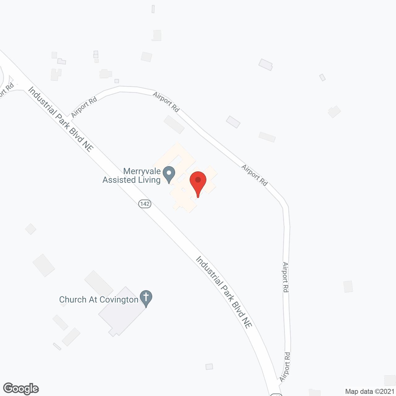 Map of the neighborhood around Merryvale Assisted Living