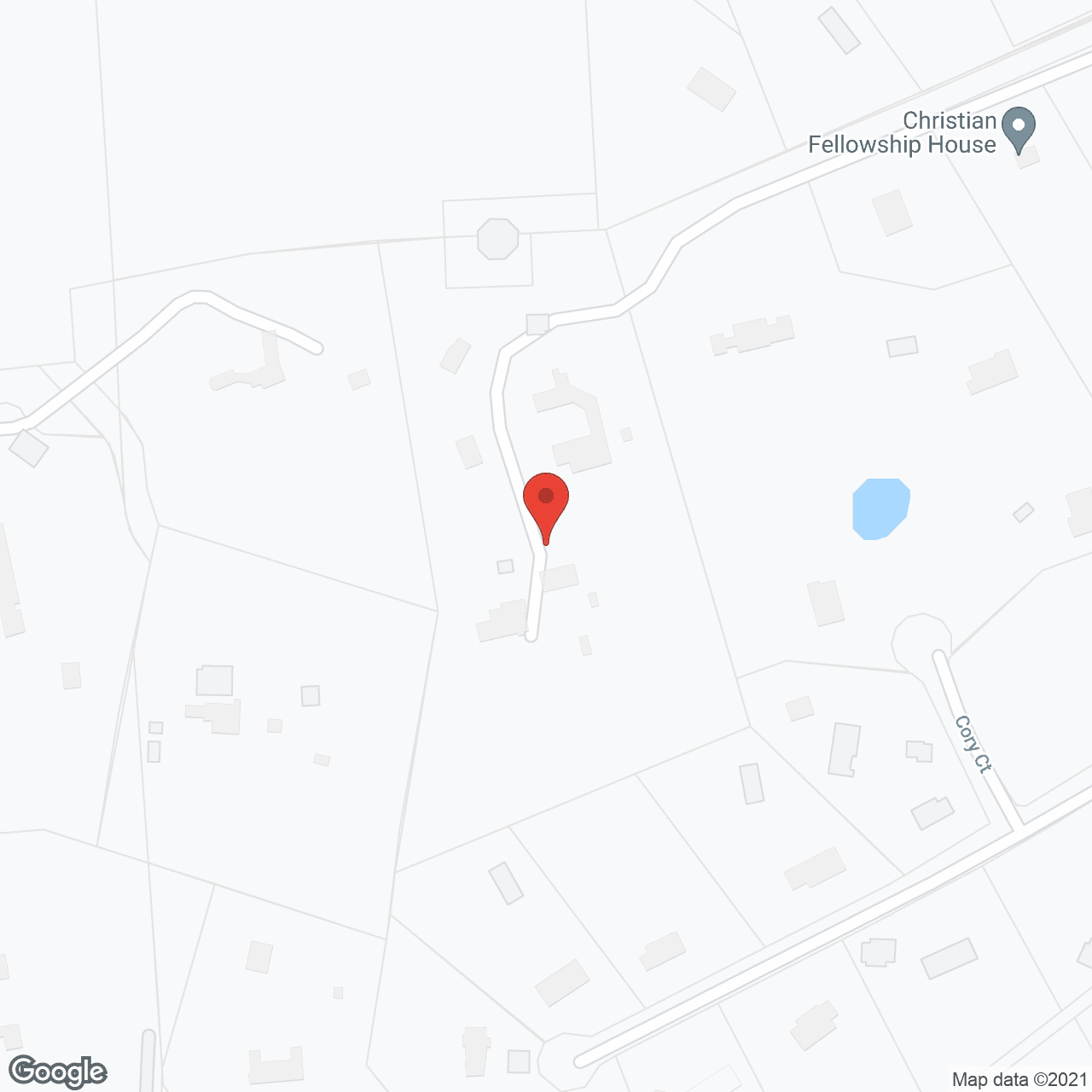 Map of the neighborhood around Christian Fellowship House