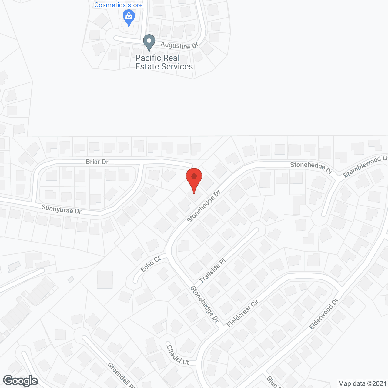 Map of the neighborhood around GLCS Care Home III