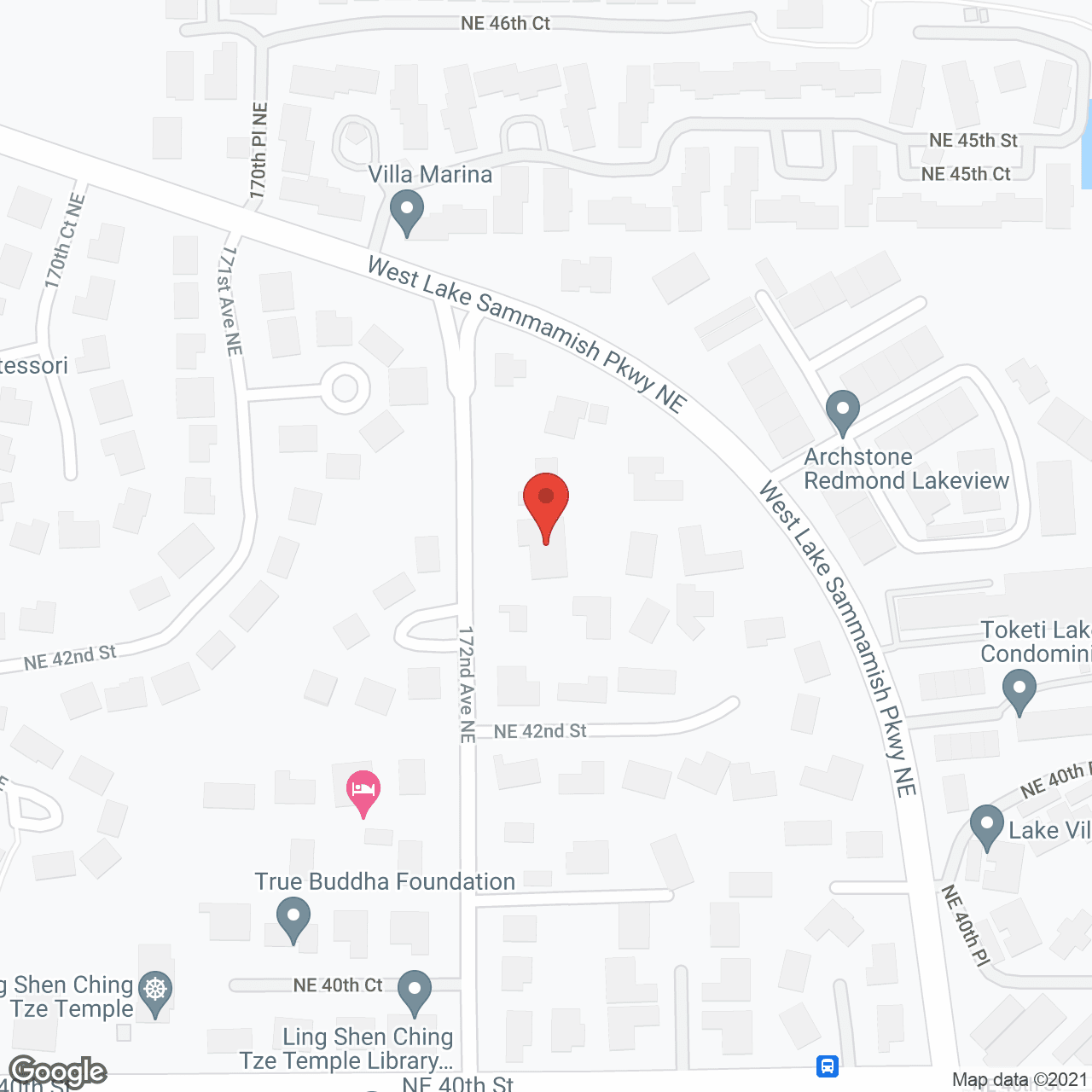 Map of the neighborhood around Lakeview Home Care