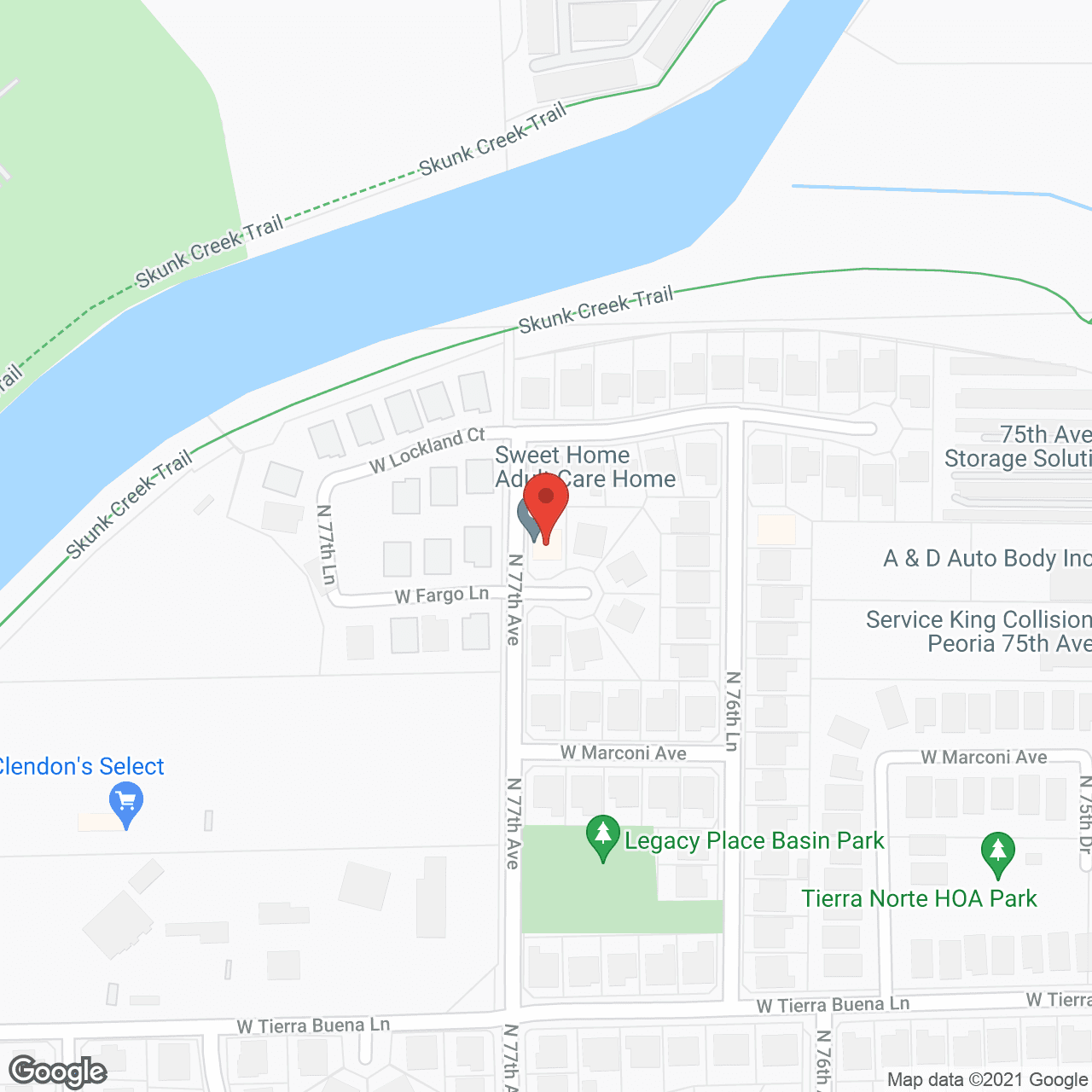 Map of the neighborhood around Sweet Home ACH