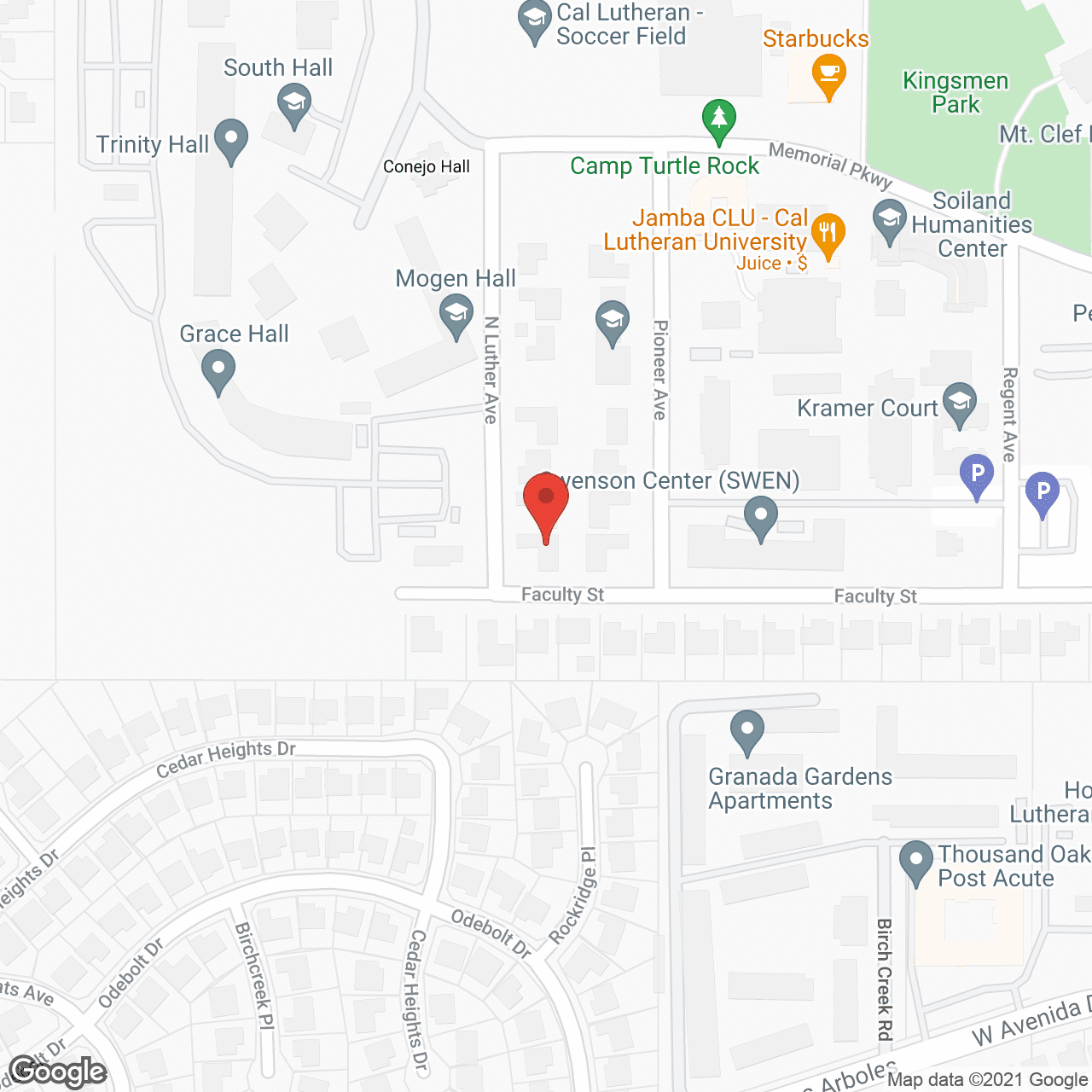 Map of the neighborhood around Sunshine Manor