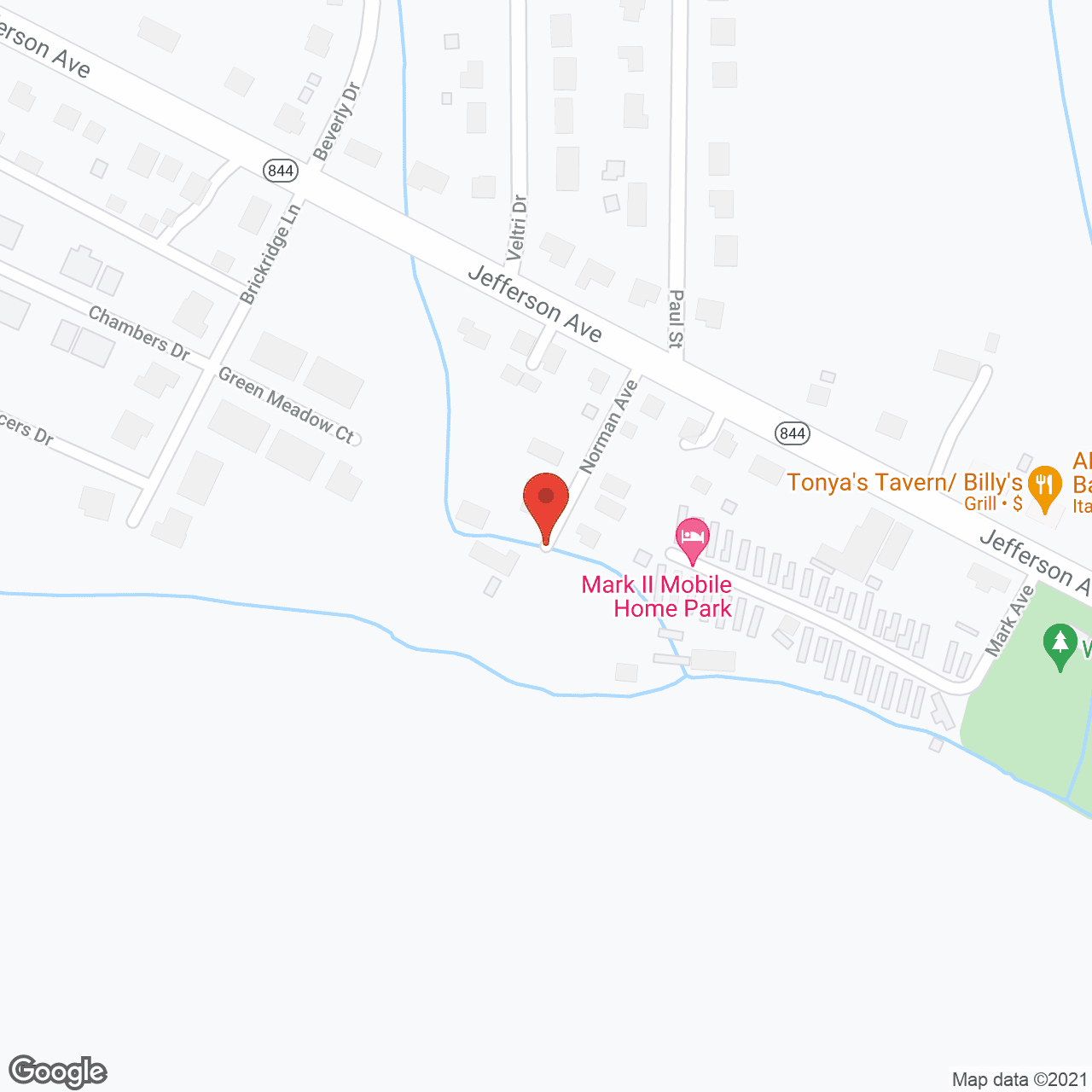 Map of the neighborhood around Day's Personal Care Home