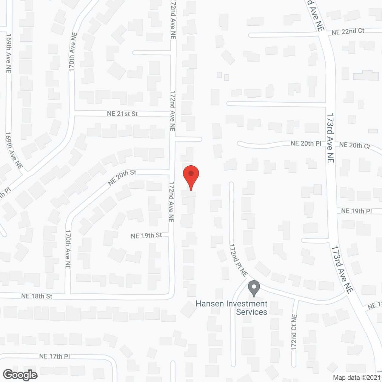 Map of the neighborhood around Bright Whitestars Adult Family Home