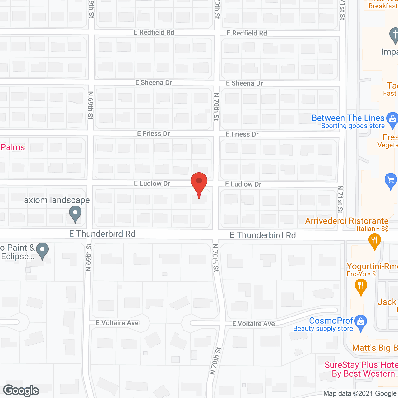 Map of the neighborhood around Scottsdale Adult Care Home