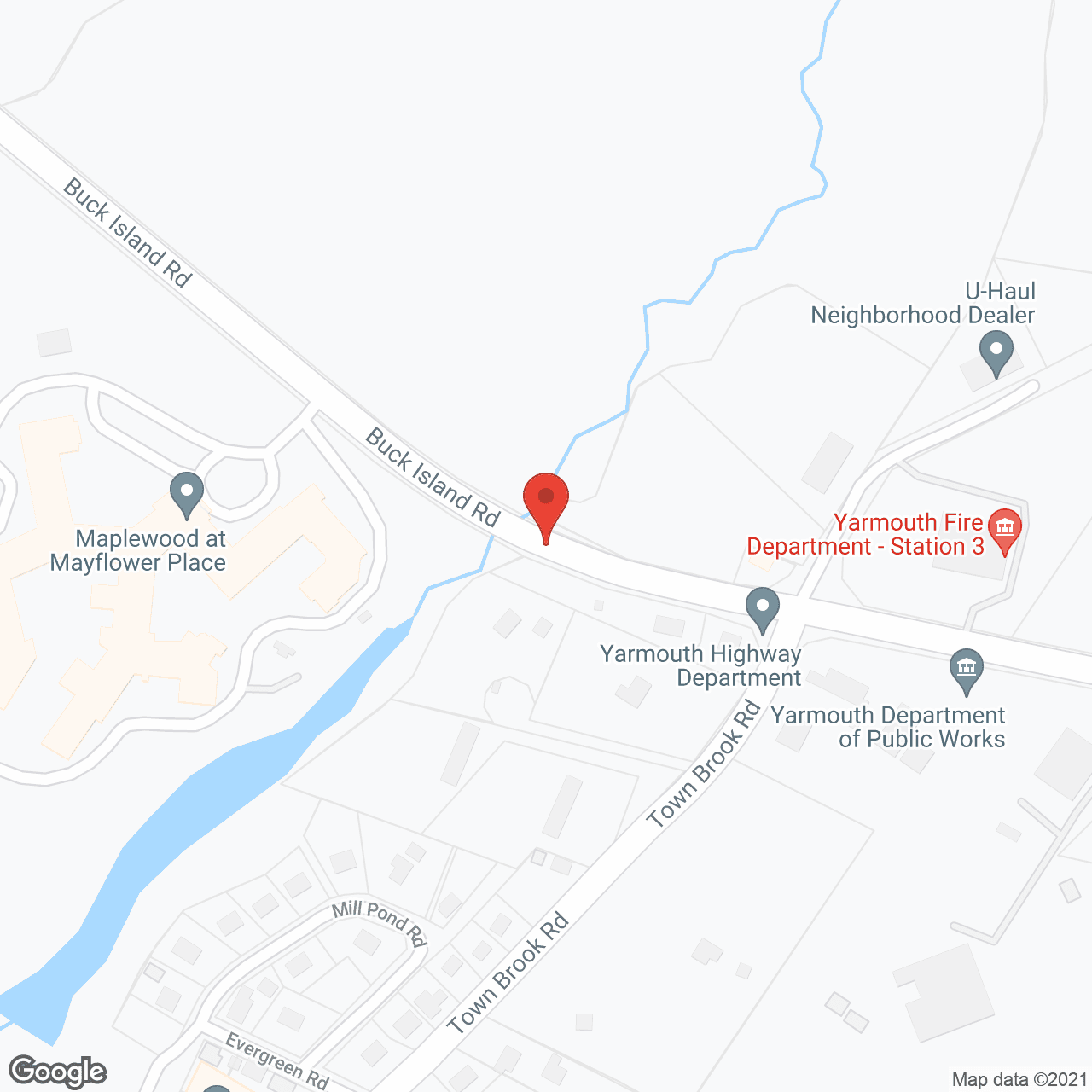 Map of the neighborhood around Maplewood at Mayflower Place