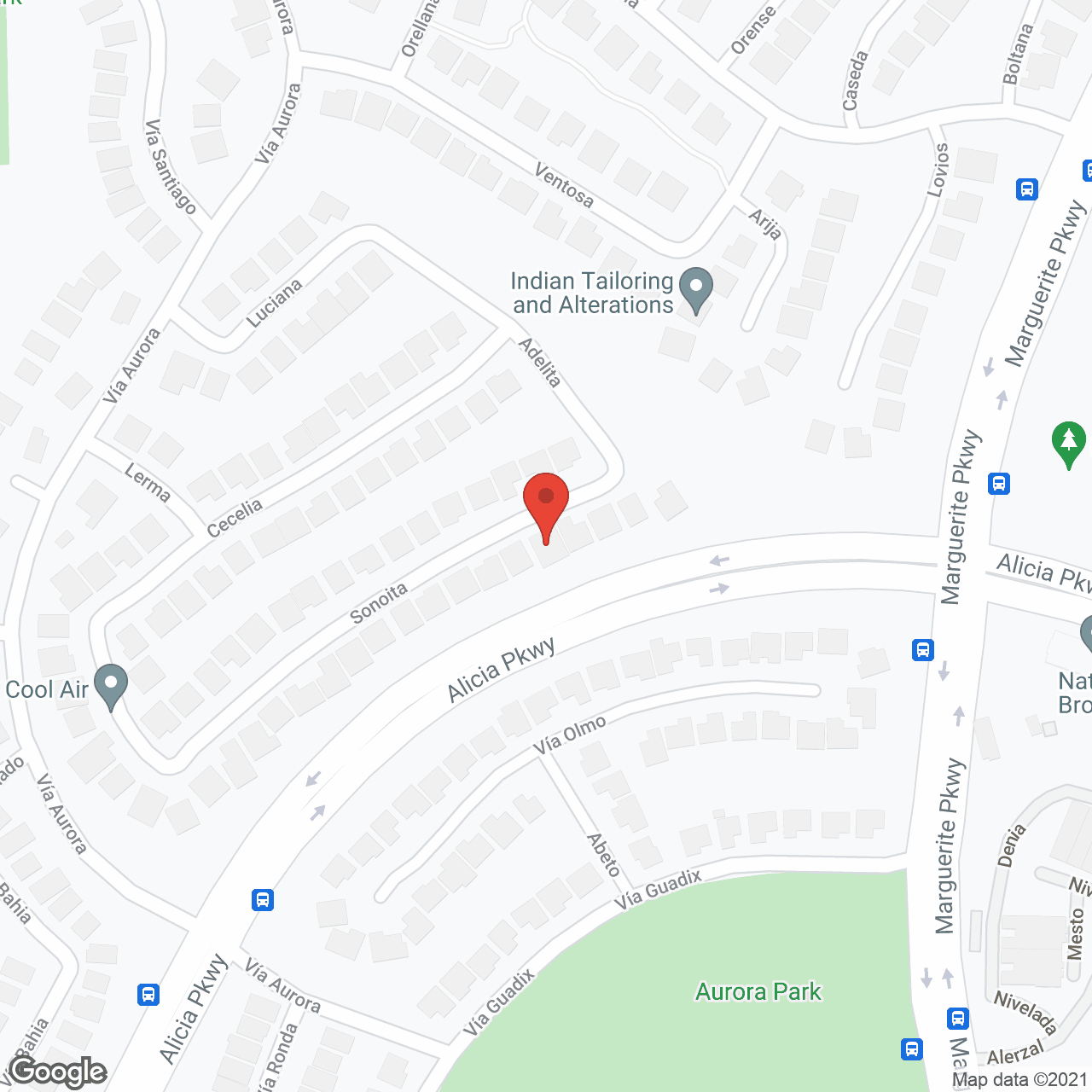 Map of the neighborhood around Lakeview Homes