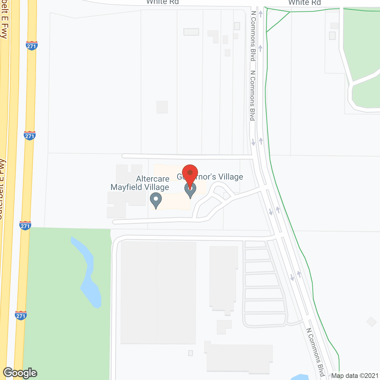 Map of the neighborhood around Governor's Village