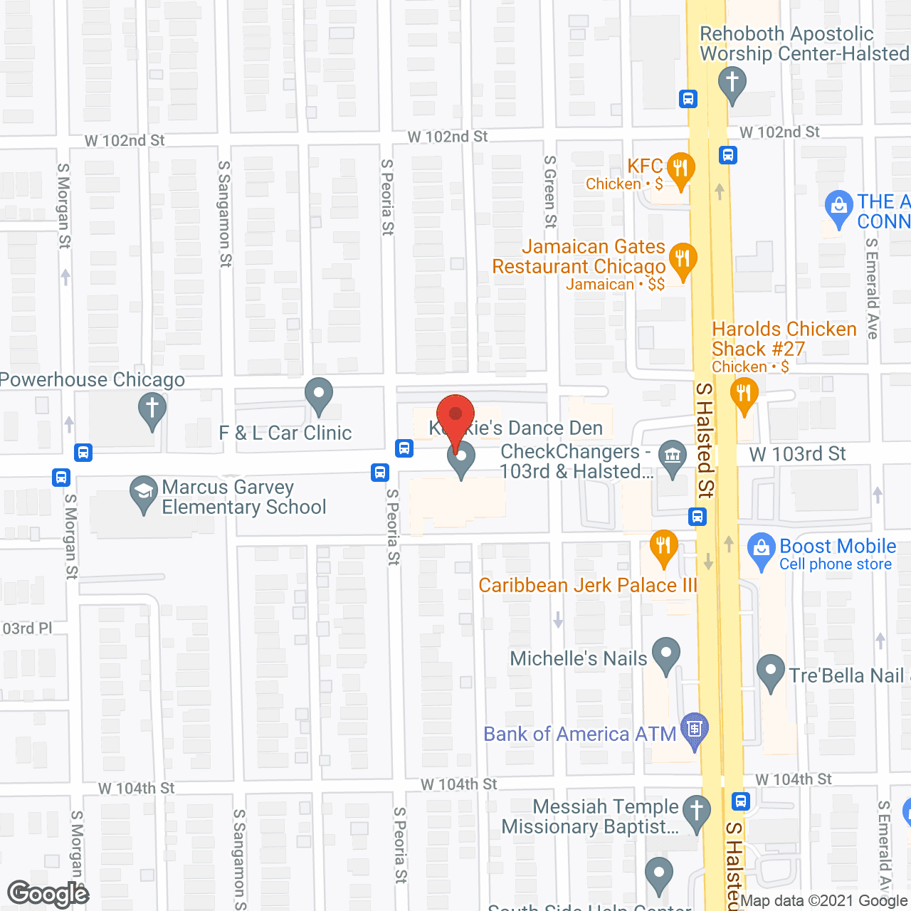 Map of the neighborhood around Senior Suites of Washington Heights