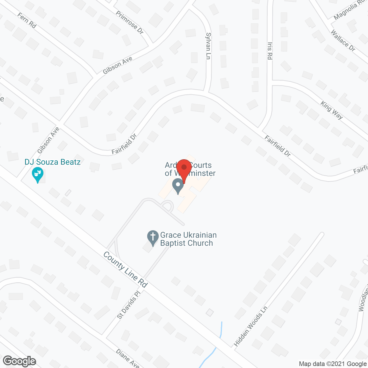 Map of the neighborhood around Arden Courts A ProMedica Memory Care Community in Warminster