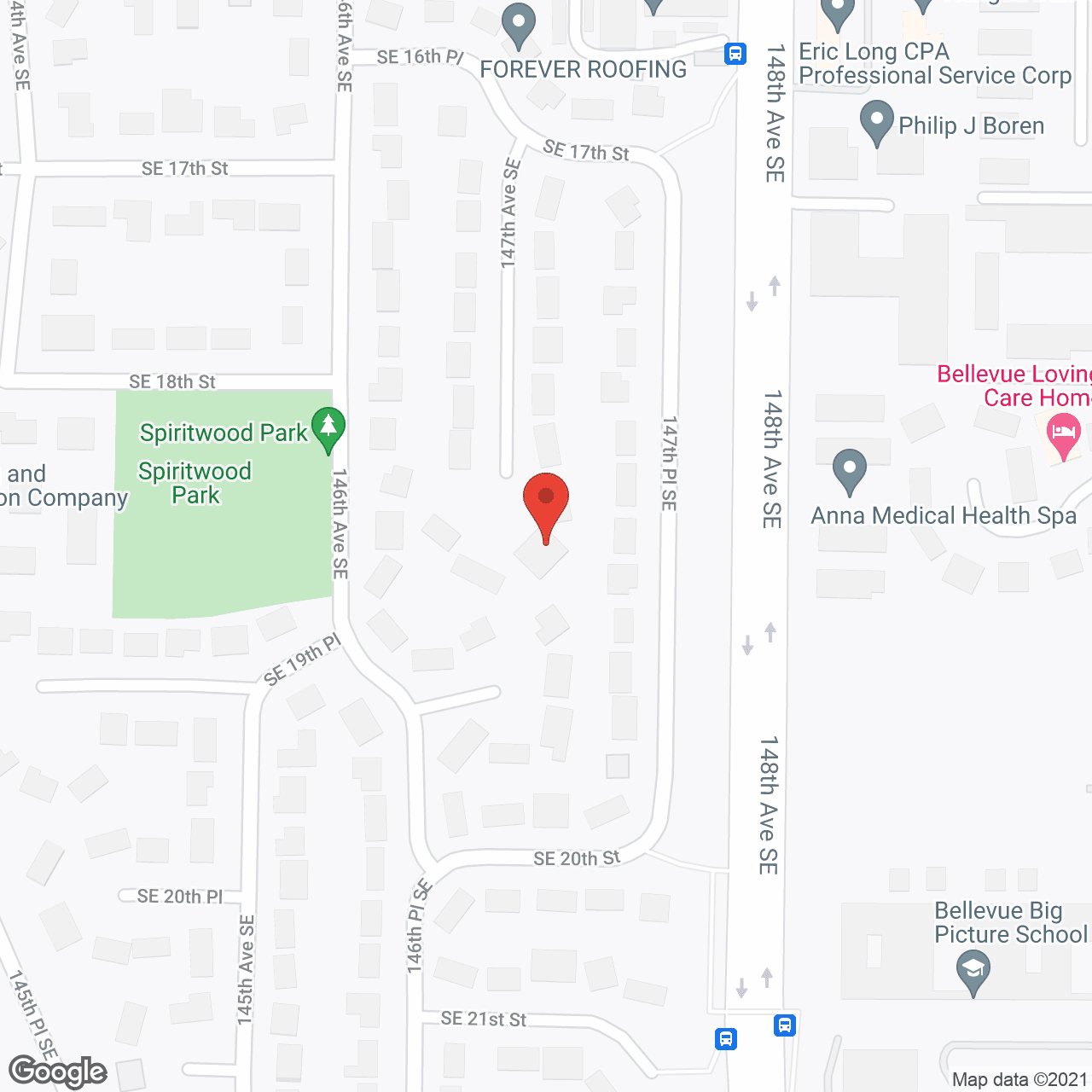 Map of the neighborhood around River Valley Adult Family Home