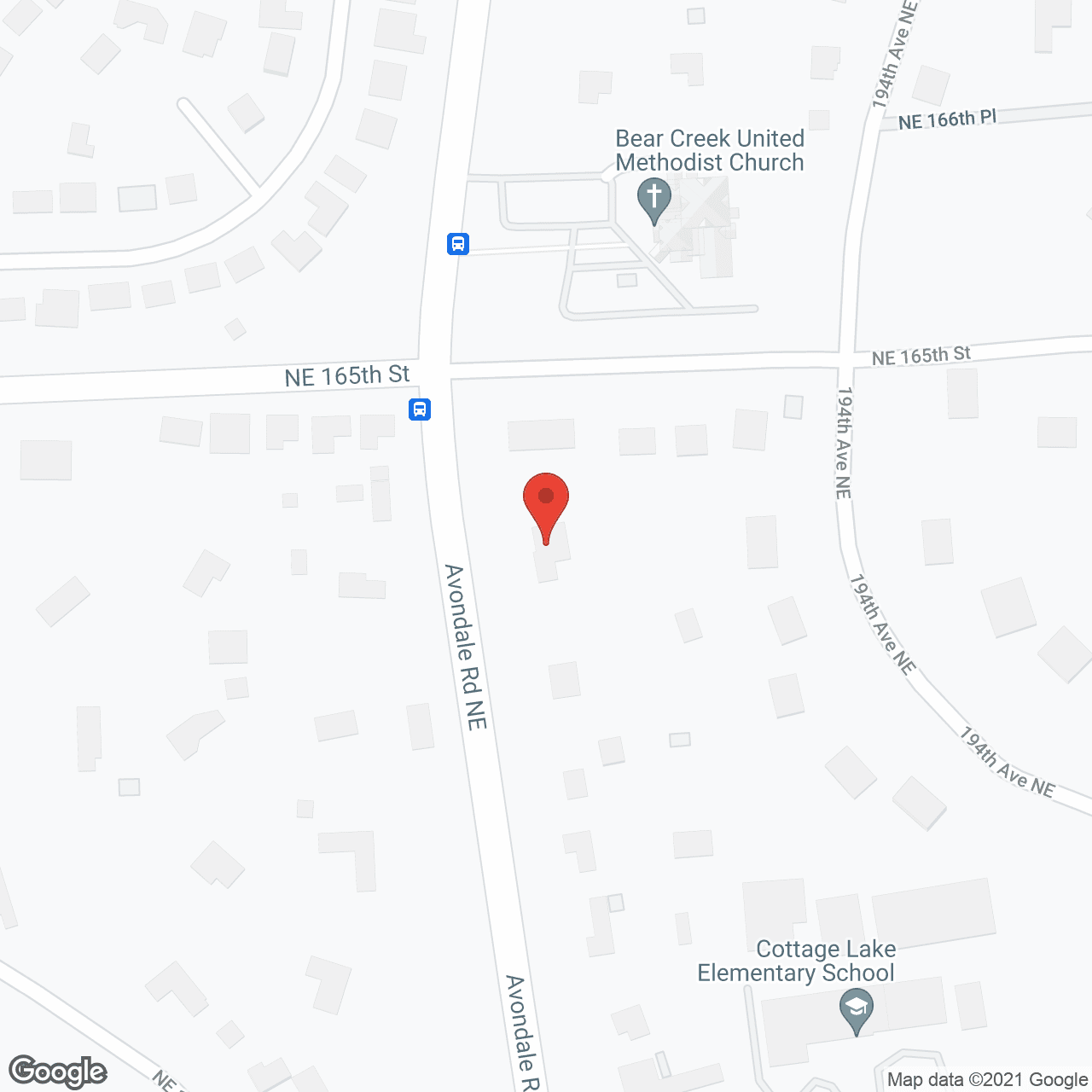 Map of the neighborhood around Avondale Country Estates