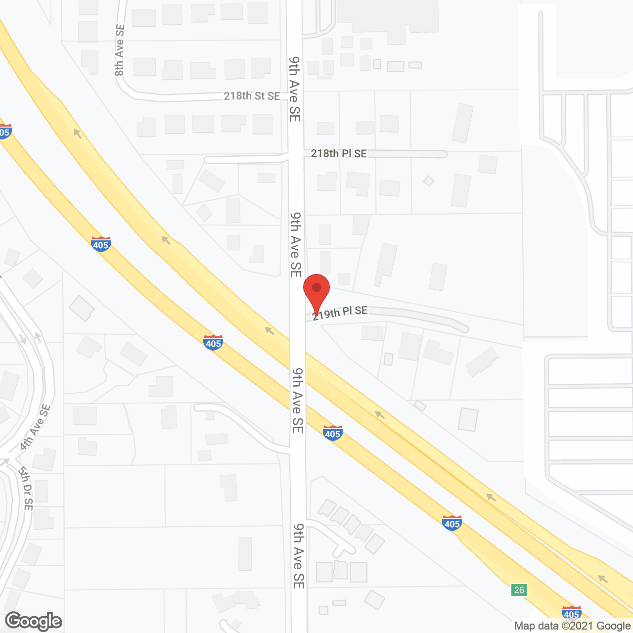 Map of the neighborhood around Gardenia AFH