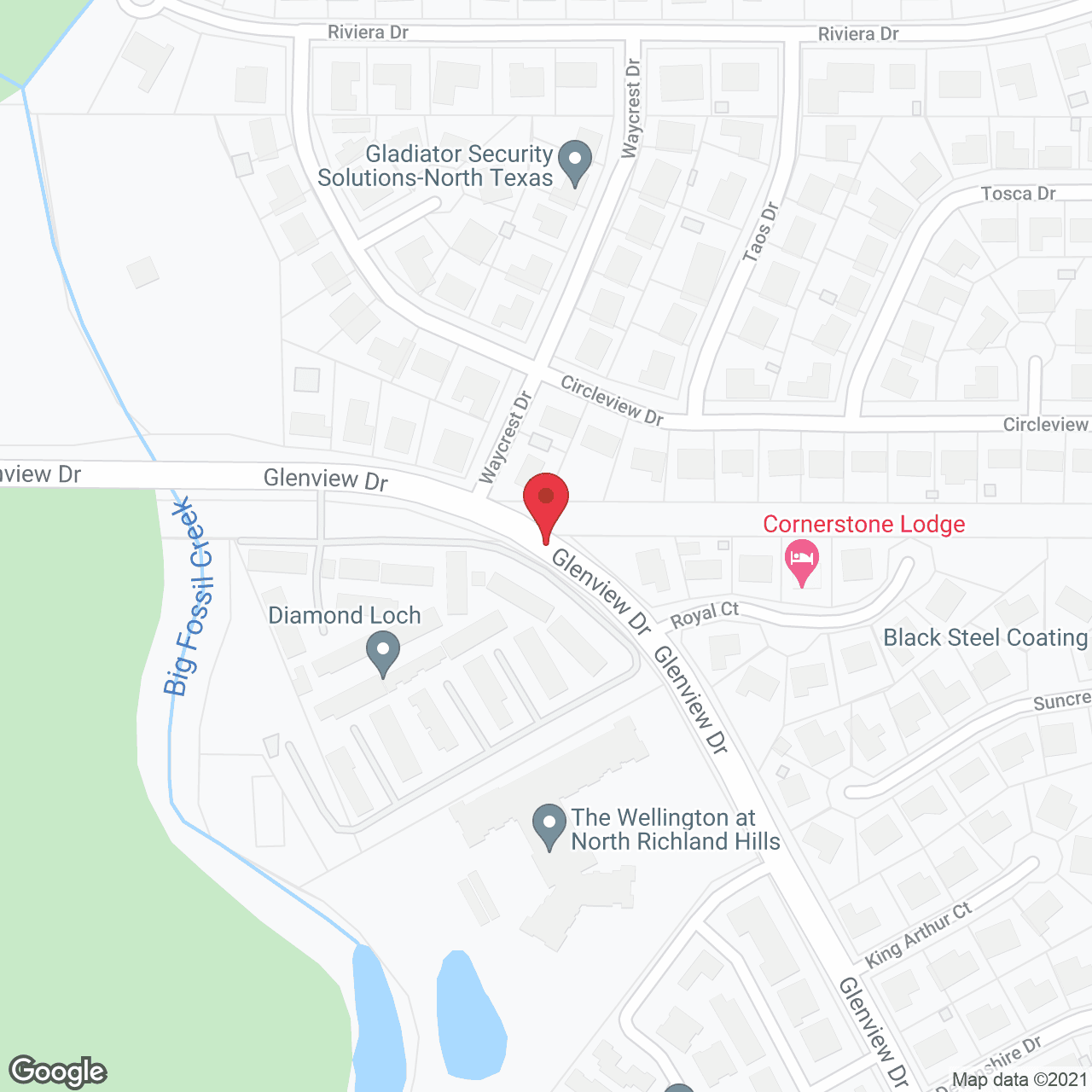 Map of the neighborhood around The Wellington at North Richland Hills