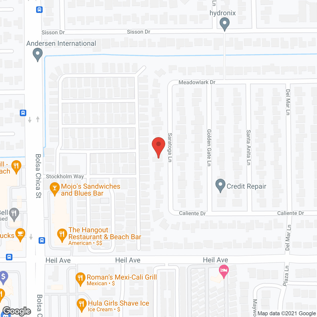 Map of the neighborhood around Meadowlark Gardens IV