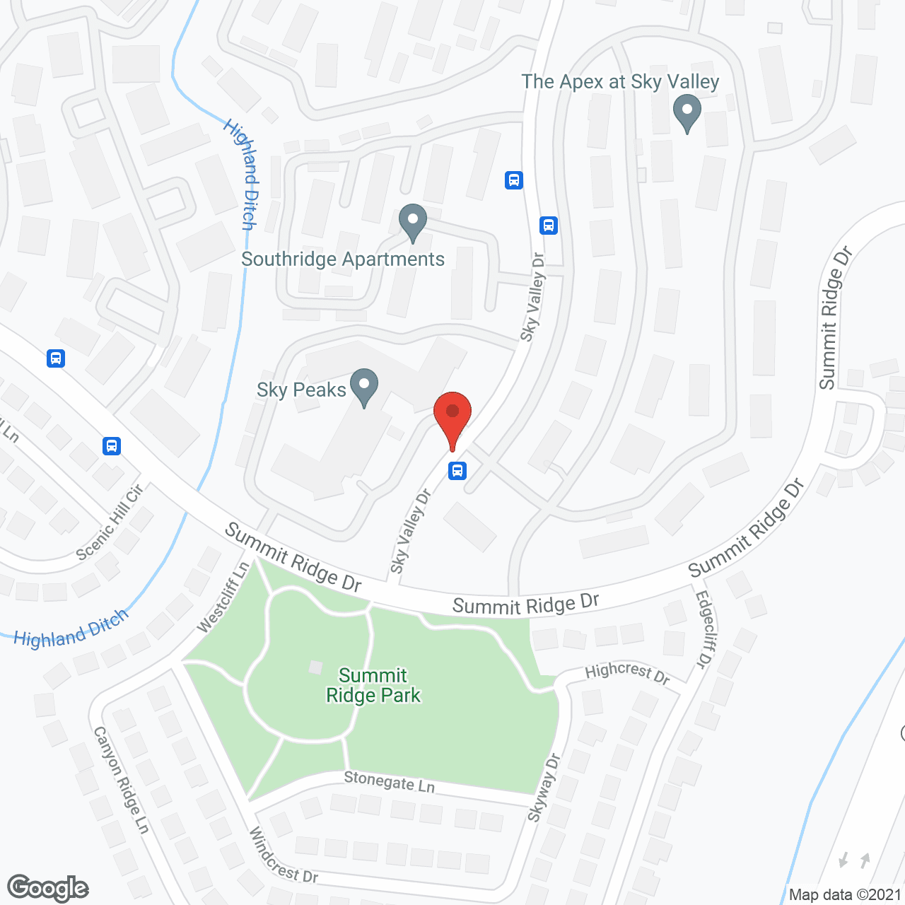 Map of the neighborhood around Holiday Sky Peaks