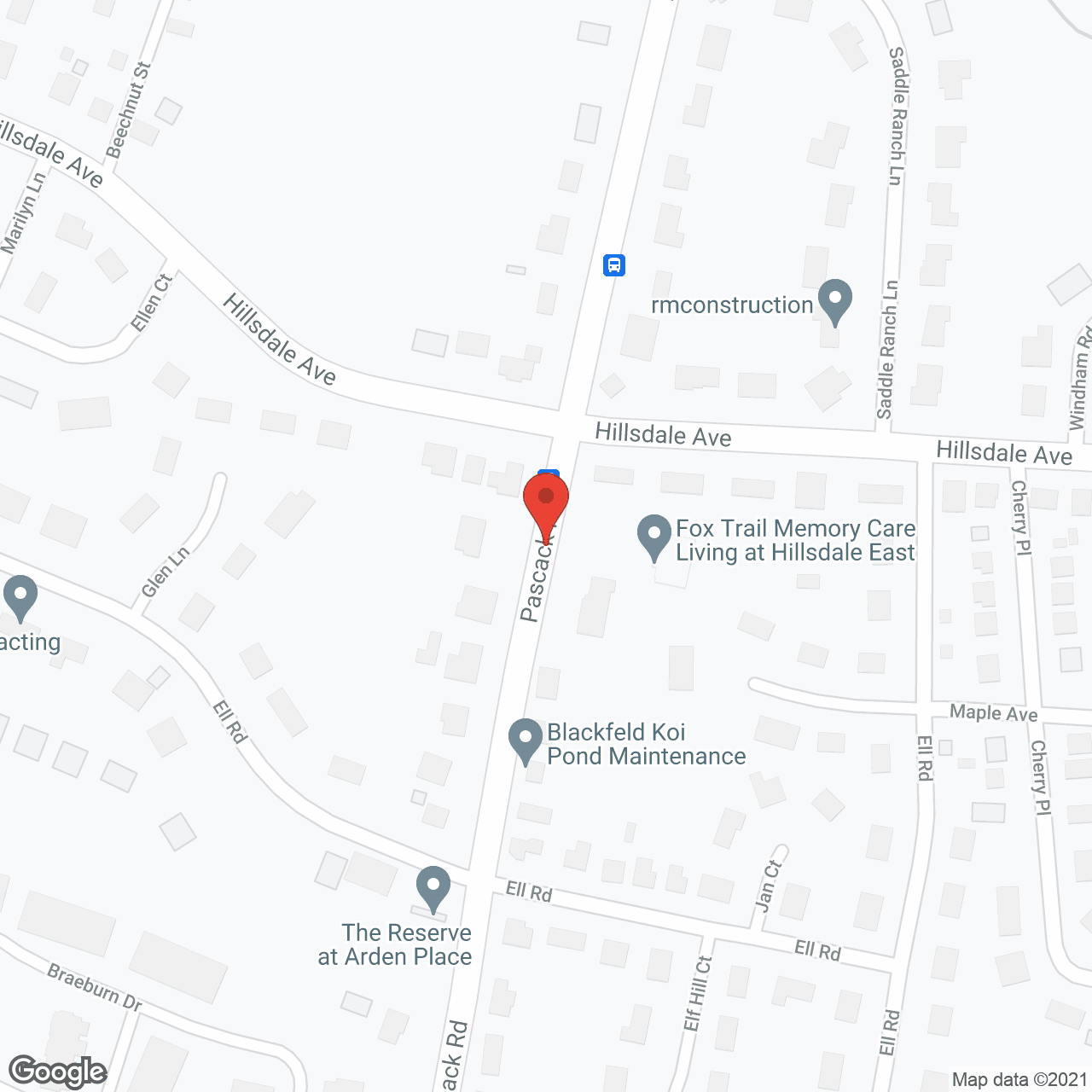 Map of the neighborhood around Fox Trail Memory Care Living at Hillsdale East