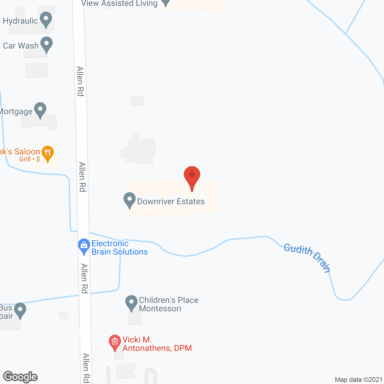 Map of the neighborhood around Downriver Estates Senior Living