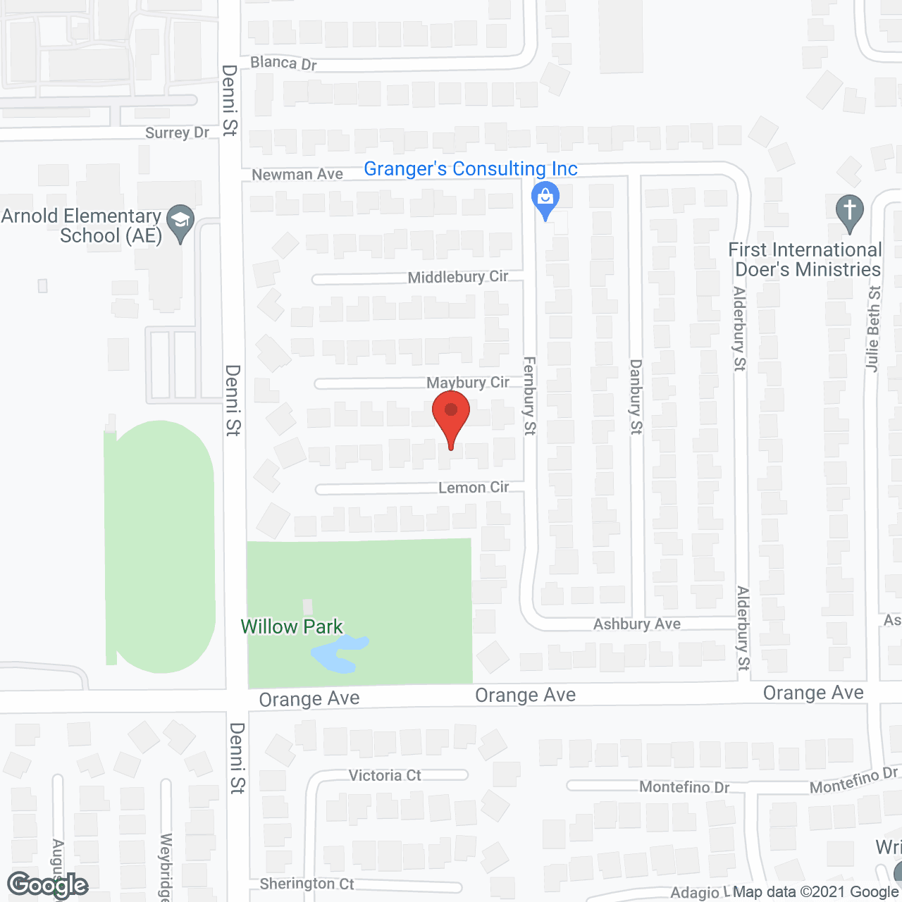 Map of the neighborhood around Harmony Guest House