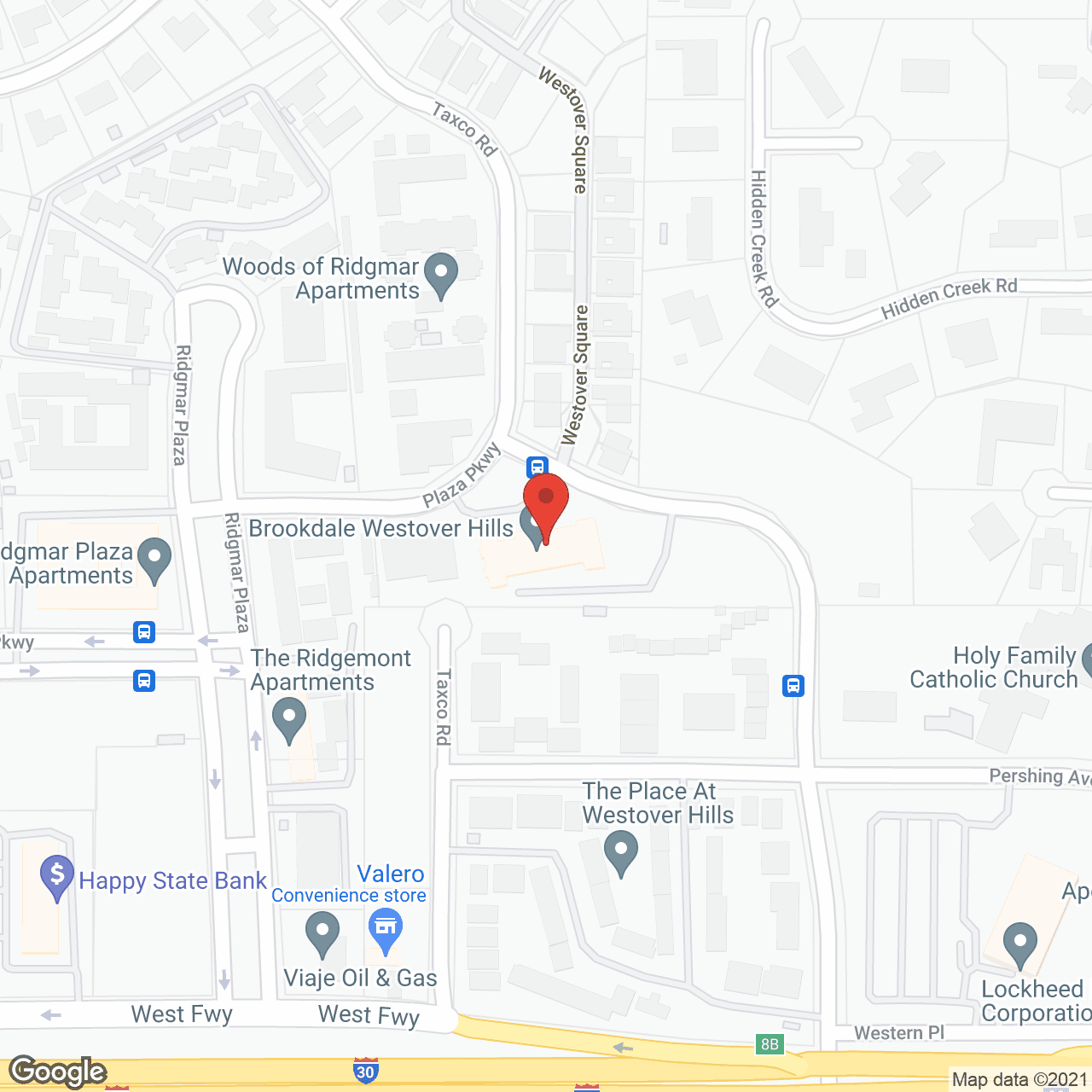 Map of the neighborhood around American Retirement Corp