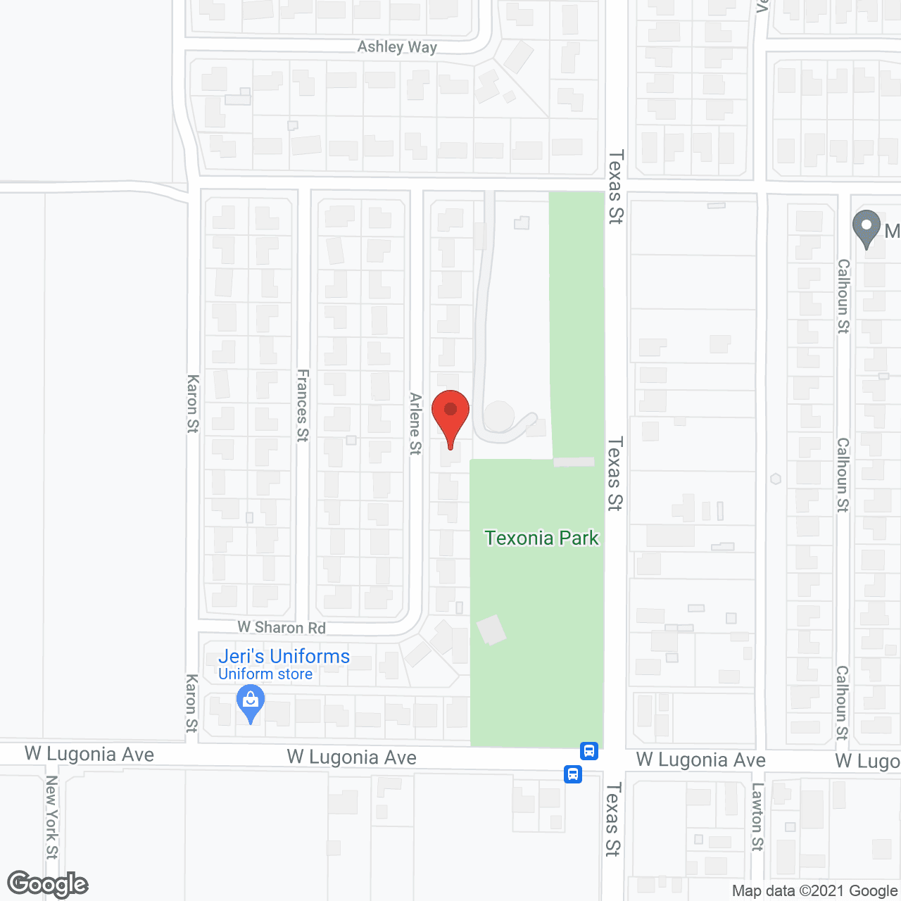 Map of the neighborhood around Arlene Guest Home