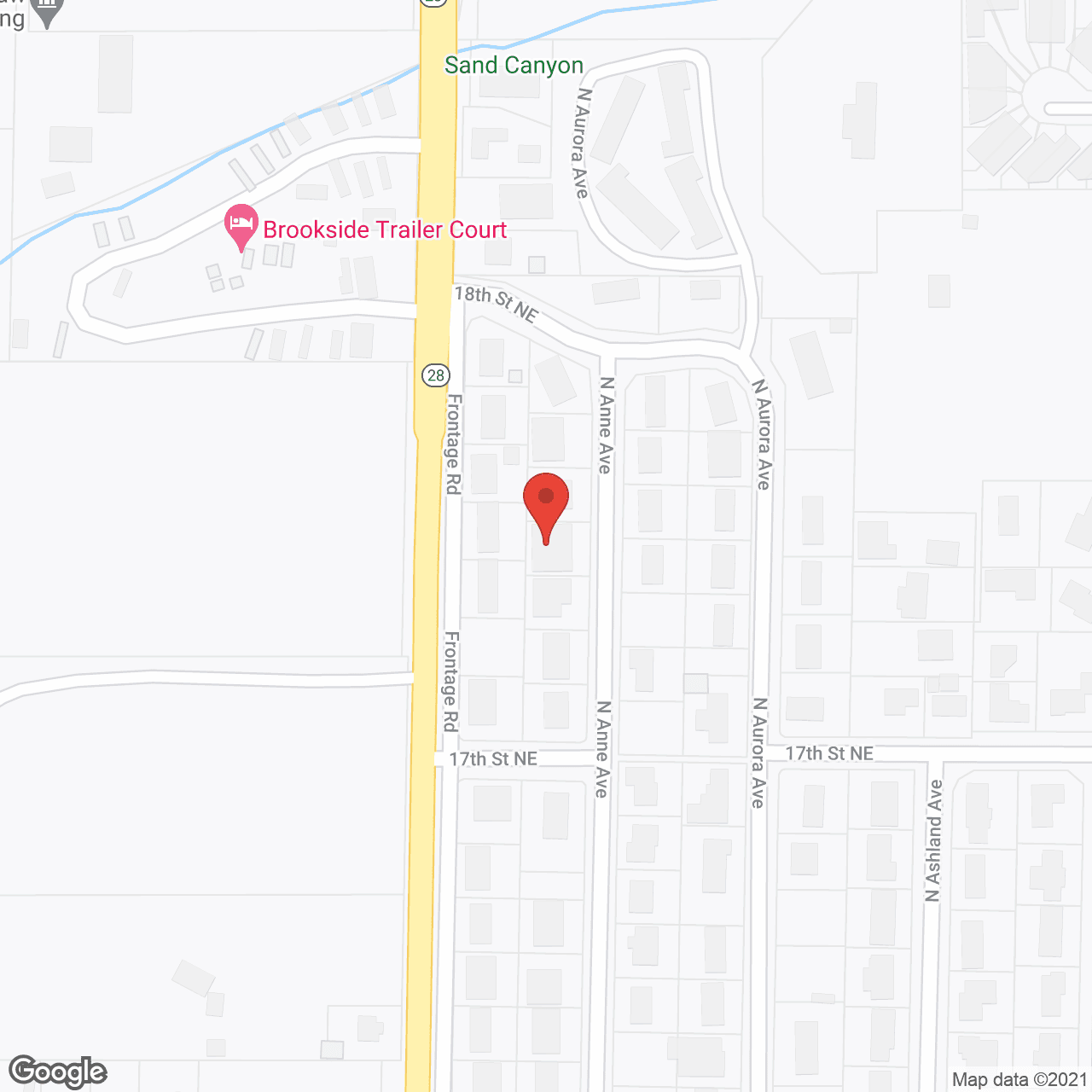 Map of the neighborhood around Columbia View Terrace