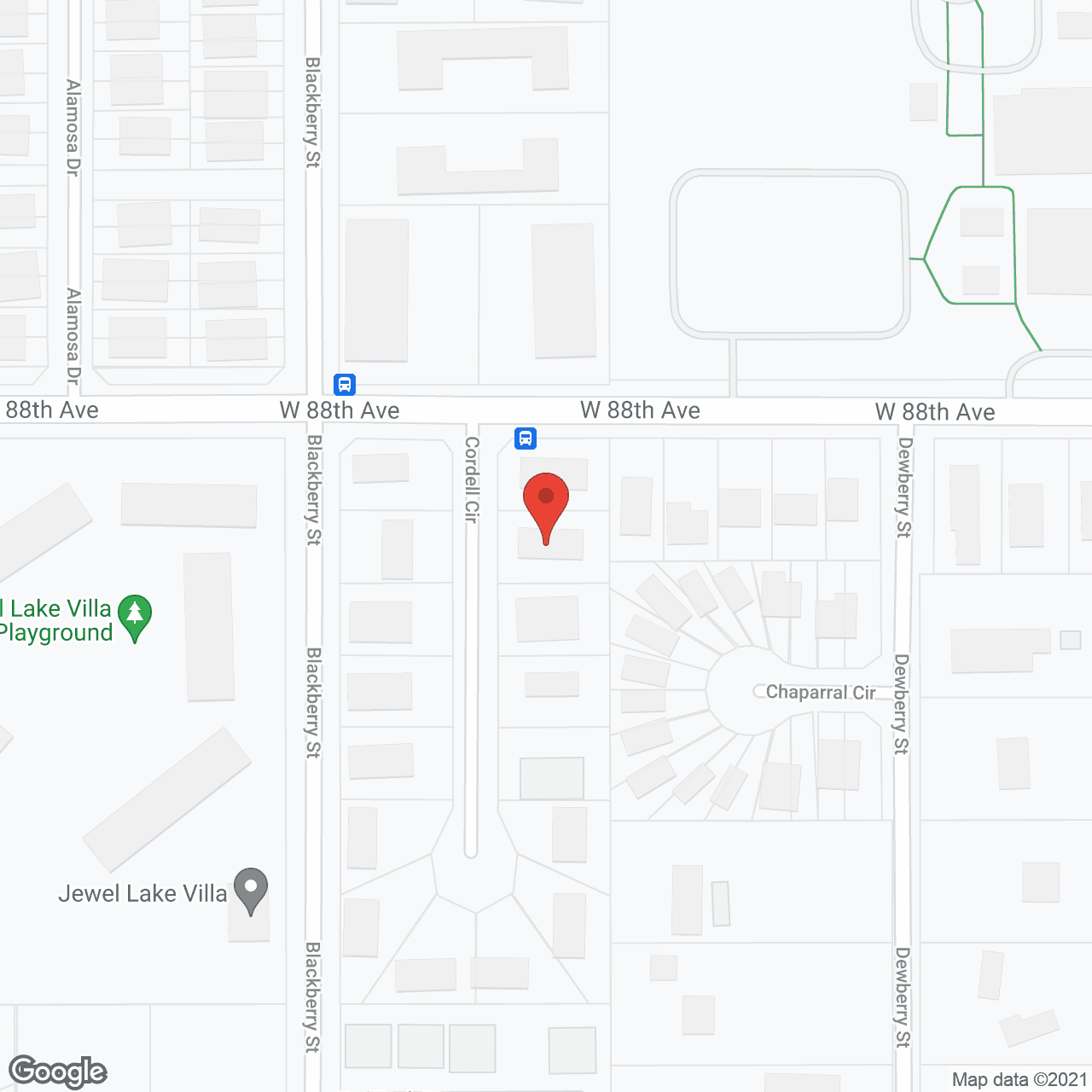Map of the neighborhood around Redoaks Assisted Living
