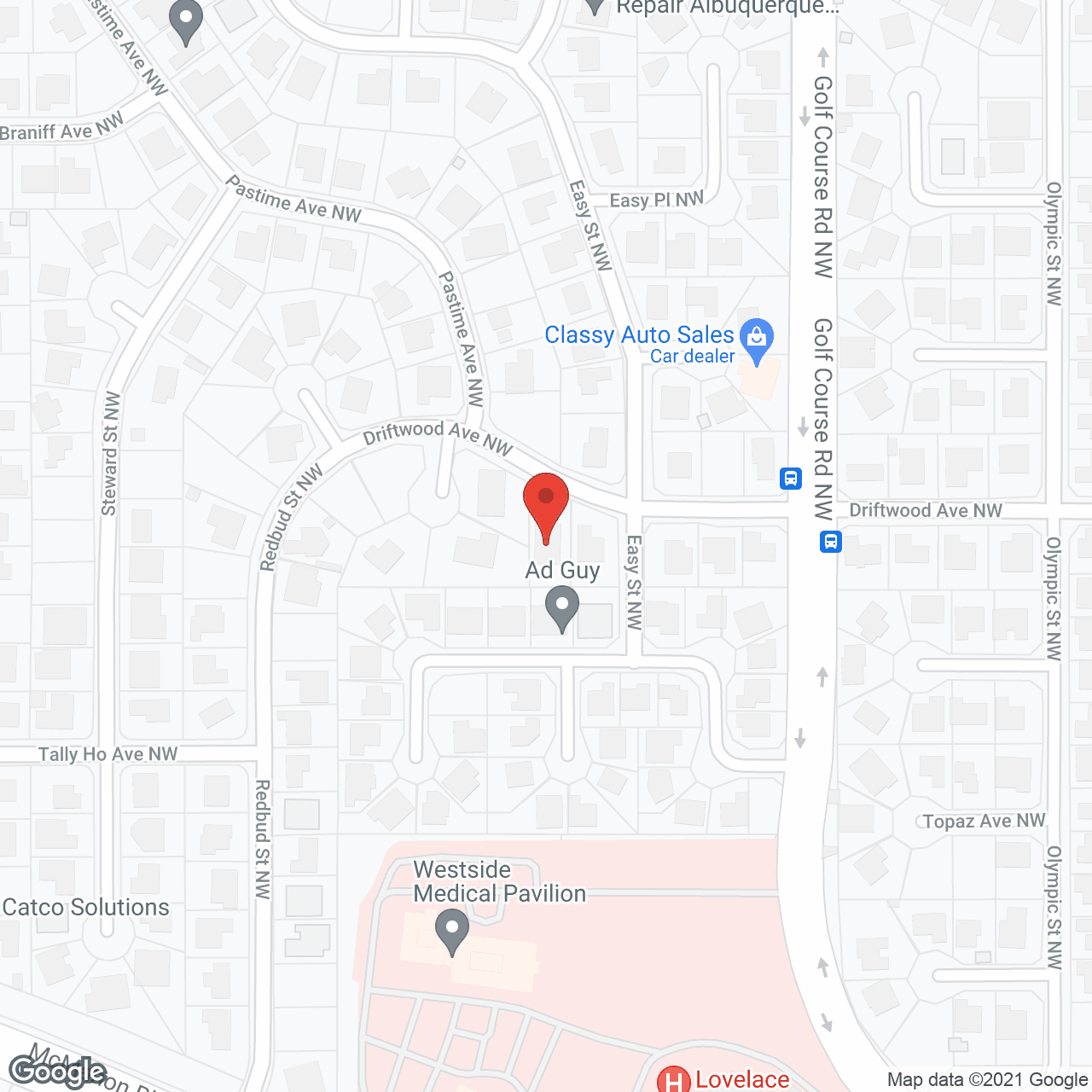 Map of the neighborhood around Mountain View Manor
