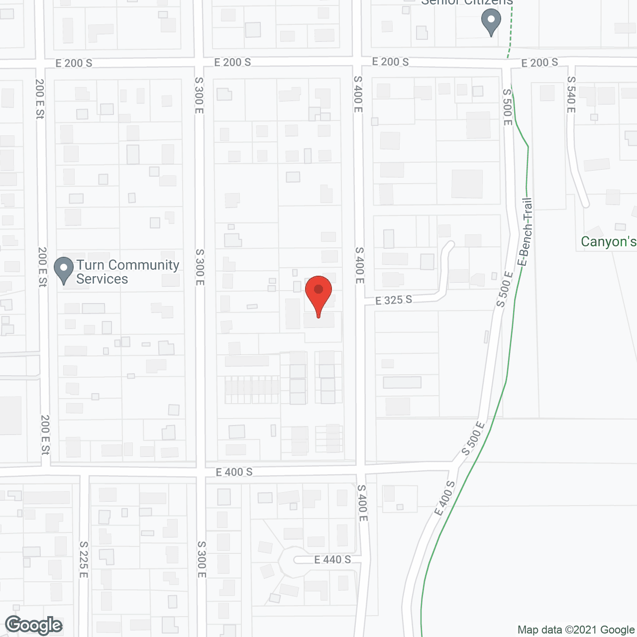 Map of the neighborhood around Beehive Homes of Cedar City