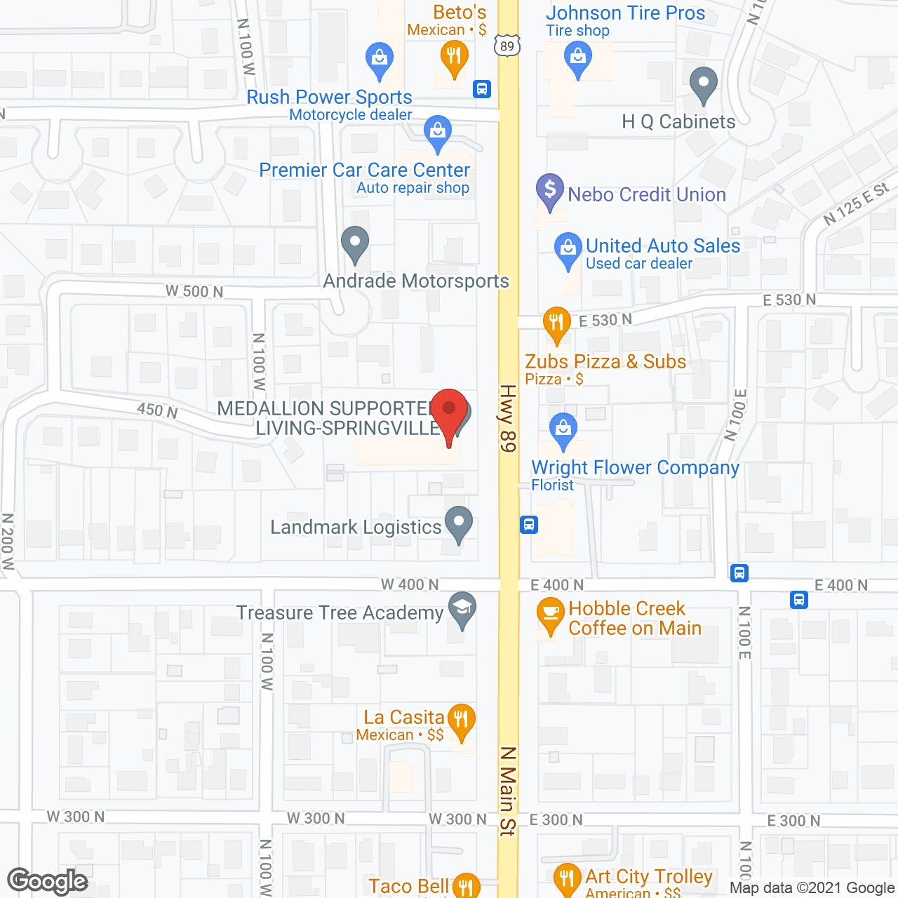 Map of the neighborhood around Ann's Siesta Villa