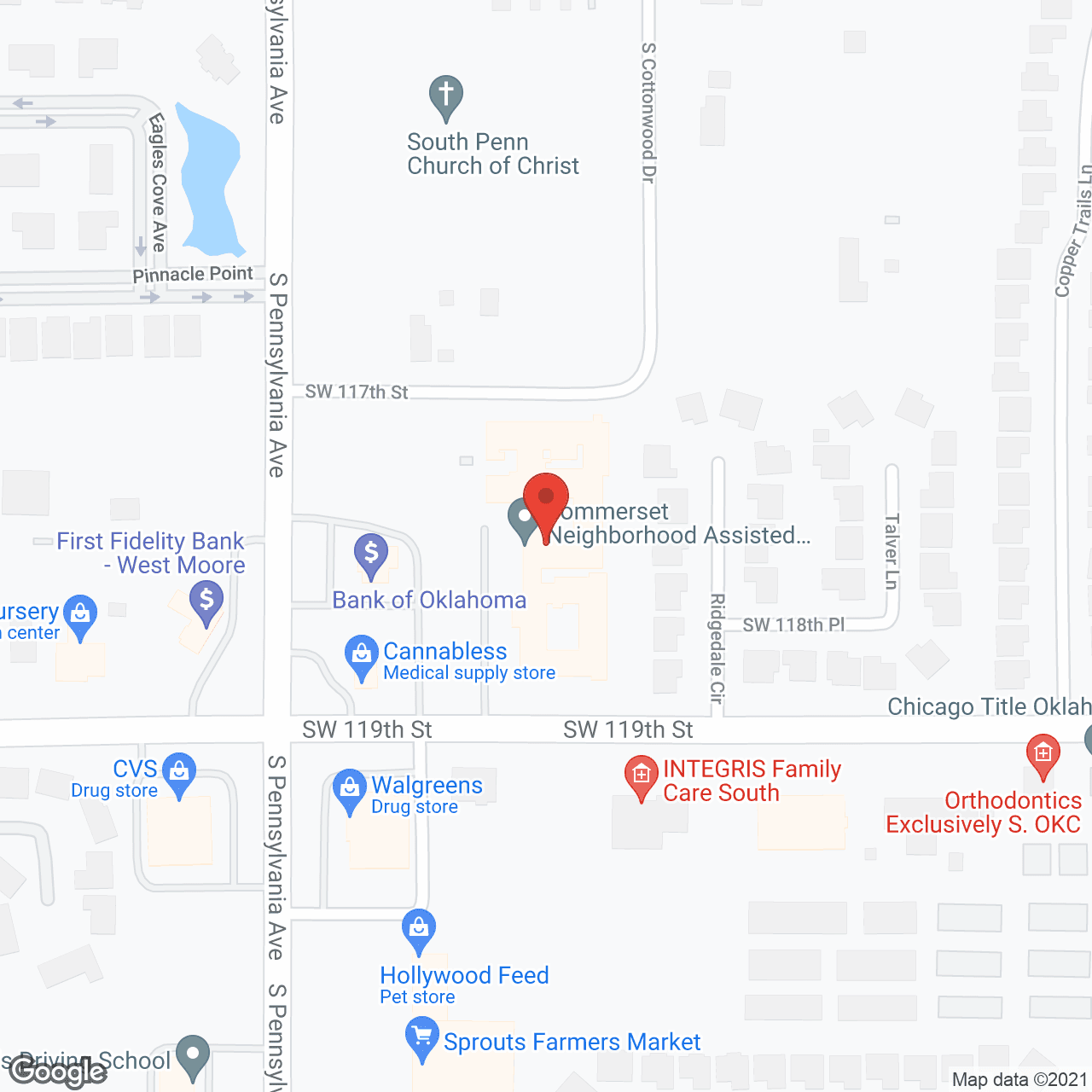 Map of the neighborhood around Sommerset Neighborhood Assisted Living and Memory Care