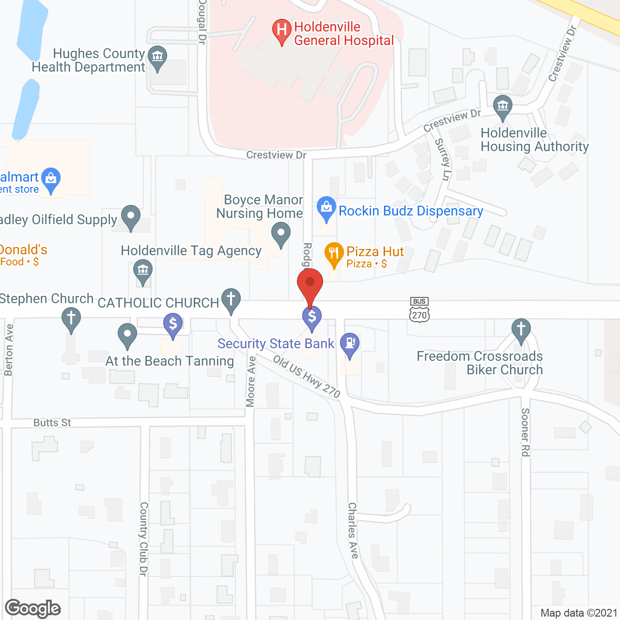 Map of the neighborhood around Boyce Manor Nursing Home