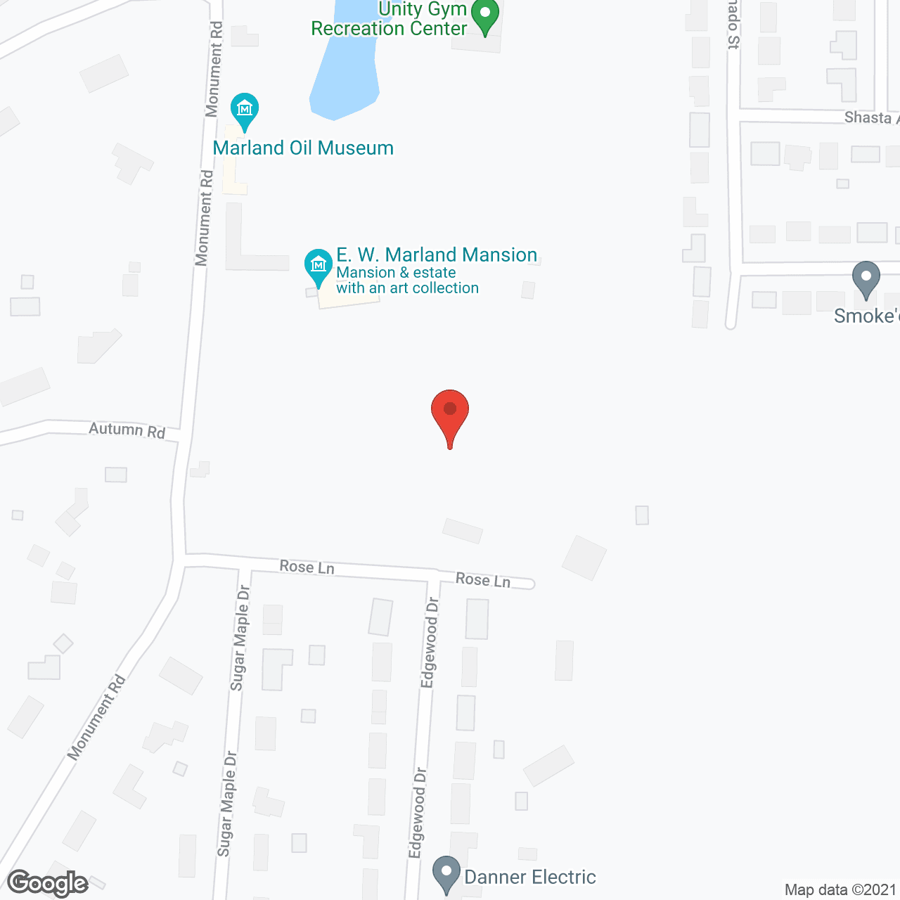 Map of the neighborhood around Golden Villa Center