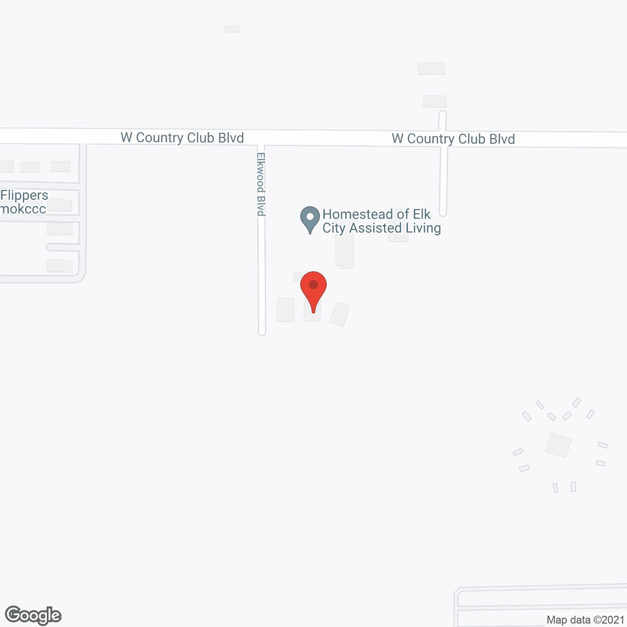Map of the neighborhood around Homestead of Elk City