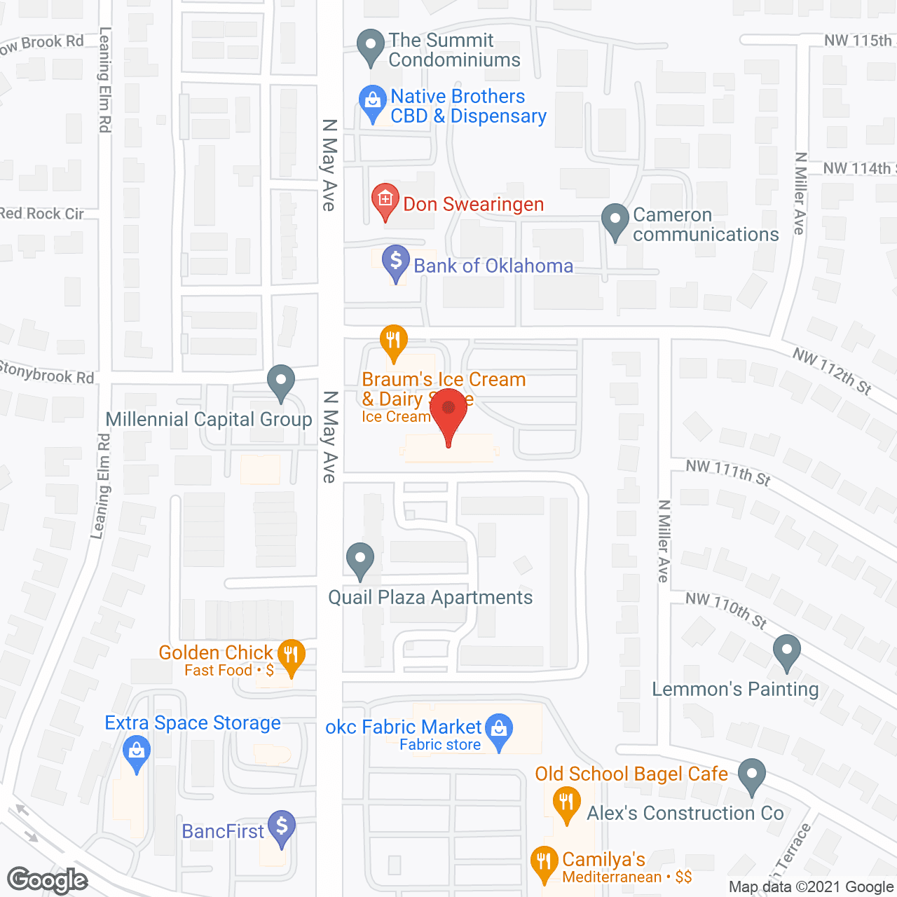 Map of the neighborhood around M A Retirement Community