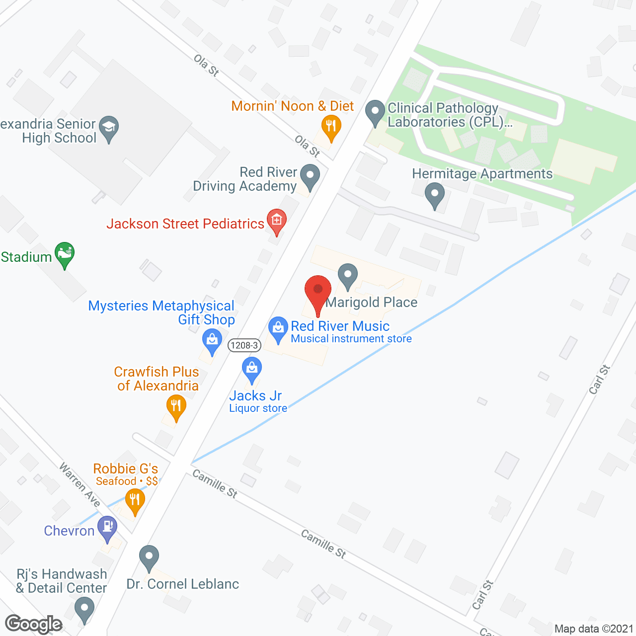 Map of the neighborhood around SummerHouse Alexandria