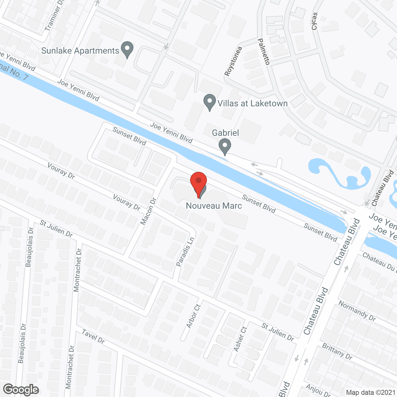 Map of the neighborhood around Holiday Nouveau Marc
