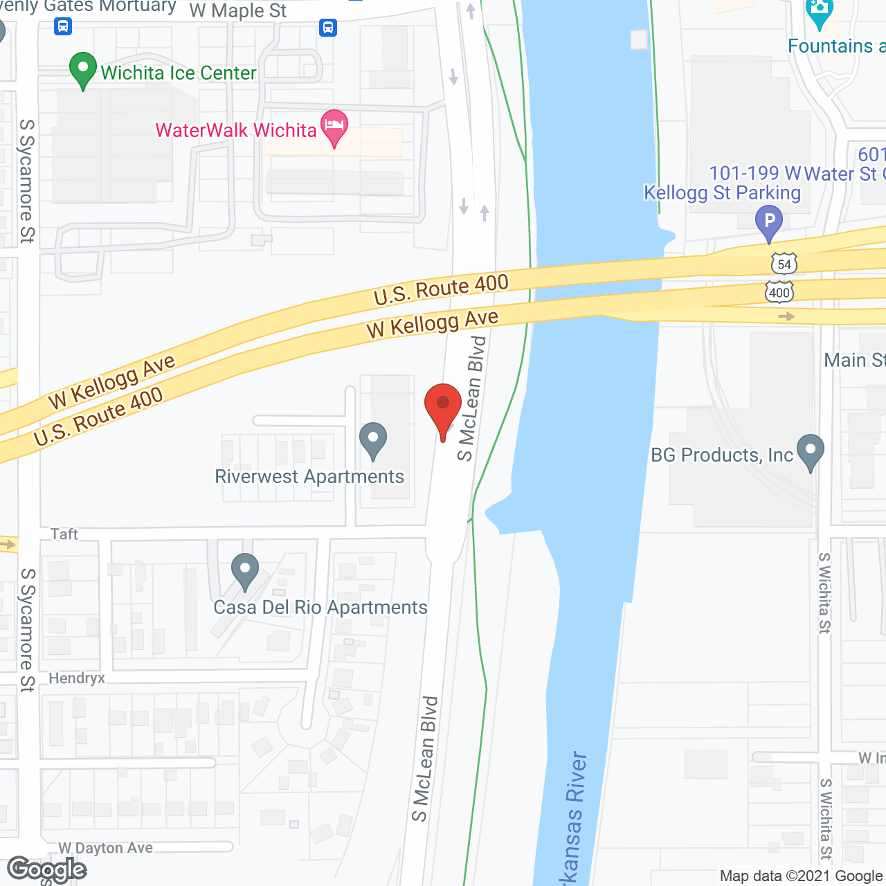 Map of the neighborhood around Ascension Living Via Christi Village - McLean