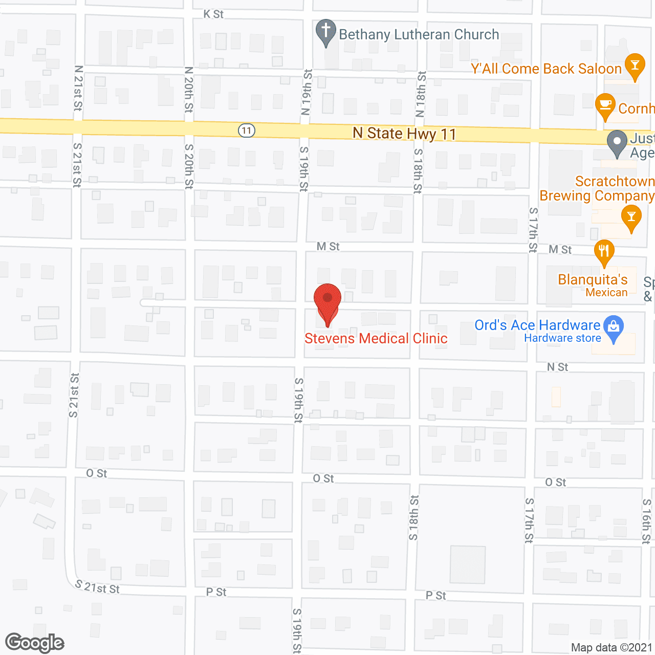 Map of the neighborhood around Corner Cottage Assisted Living