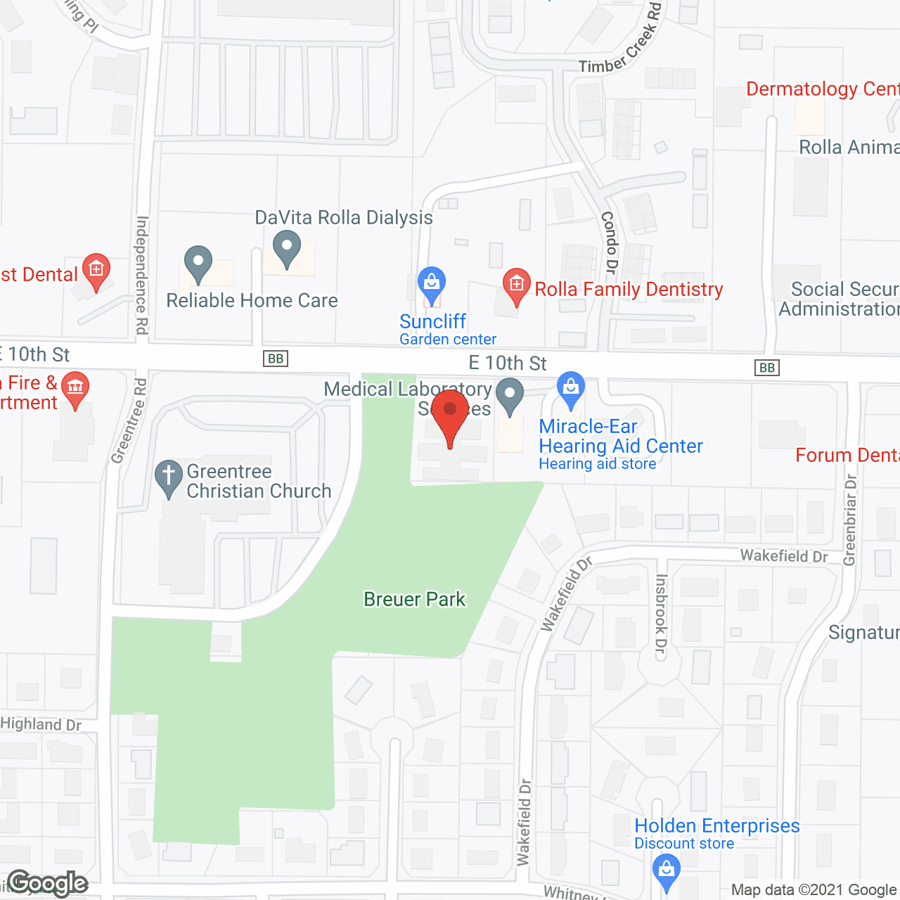 Map of the neighborhood around Arbors At Parkside - Memory Care Assisted Living By Americare