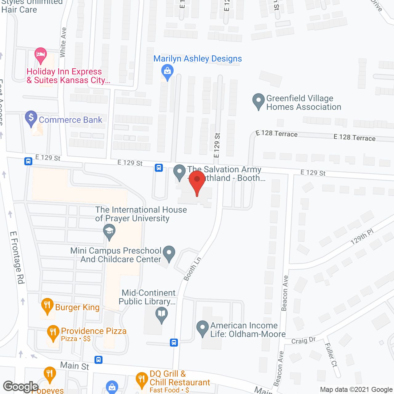 Map of the neighborhood around Booth Manor Senior Citizen