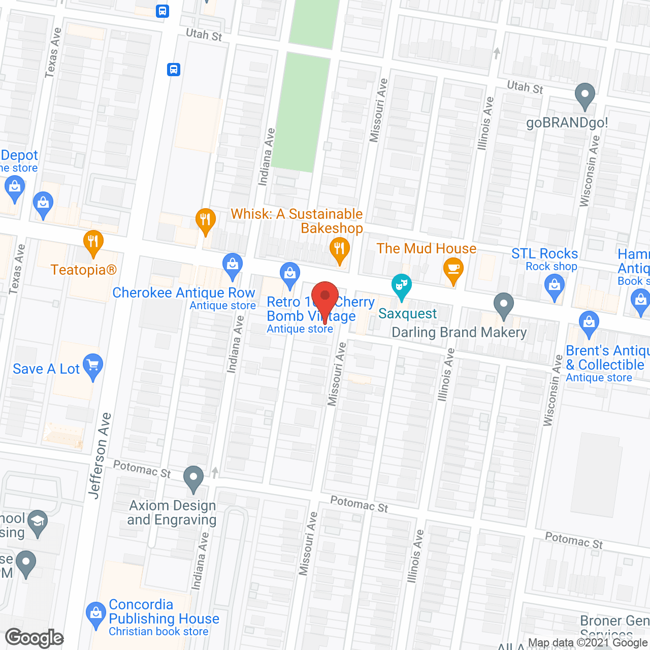 Map of the neighborhood around Cherokee Residential Care