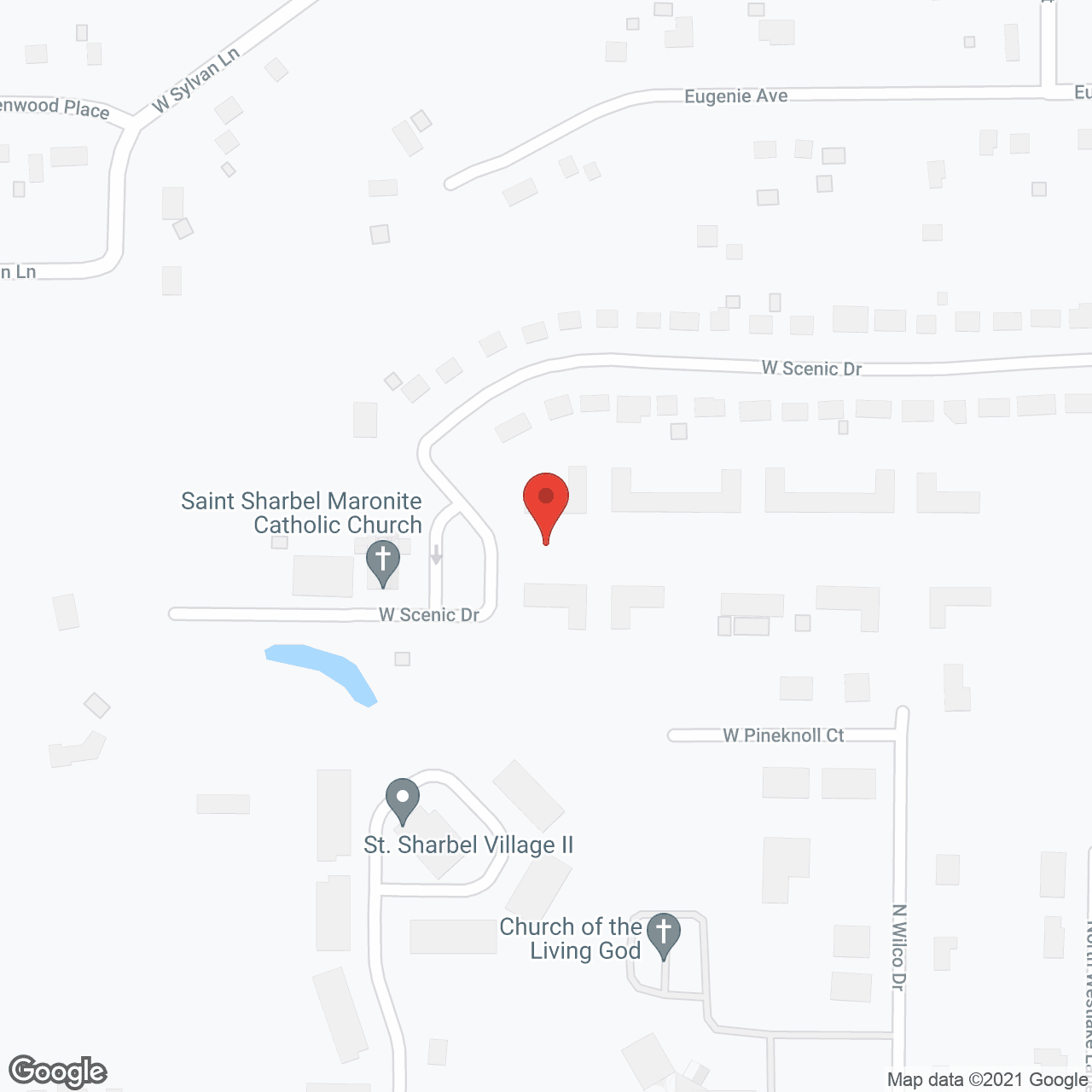 Map of the neighborhood around St Sharbel Apartments