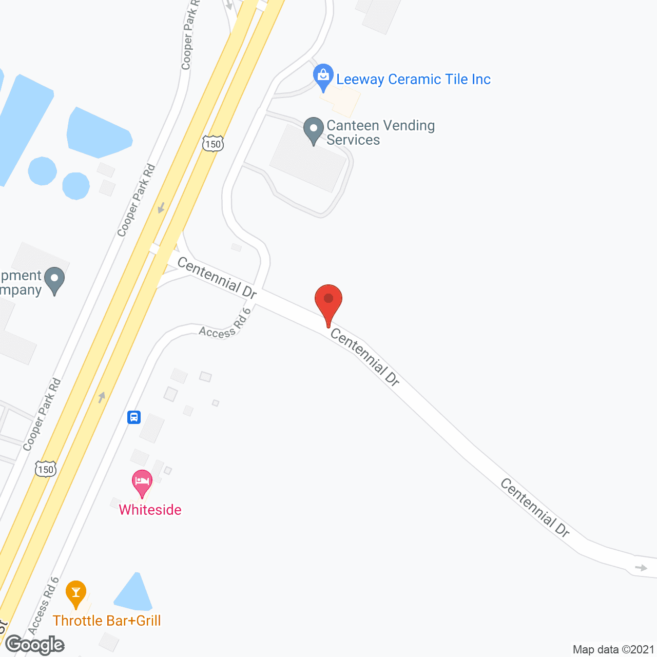 Map of the neighborhood around Saxony Court
