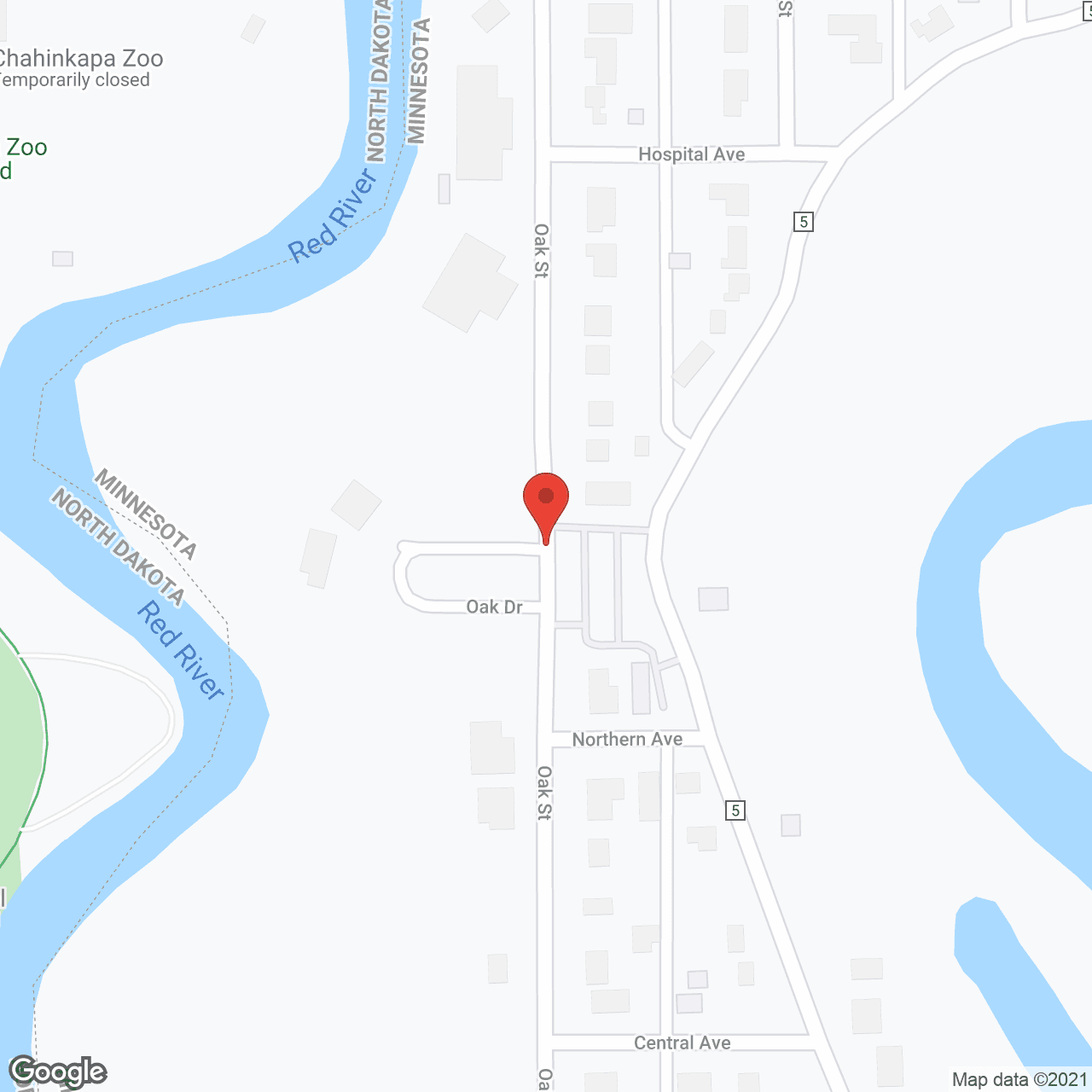 Map of the neighborhood around St Francis Home
