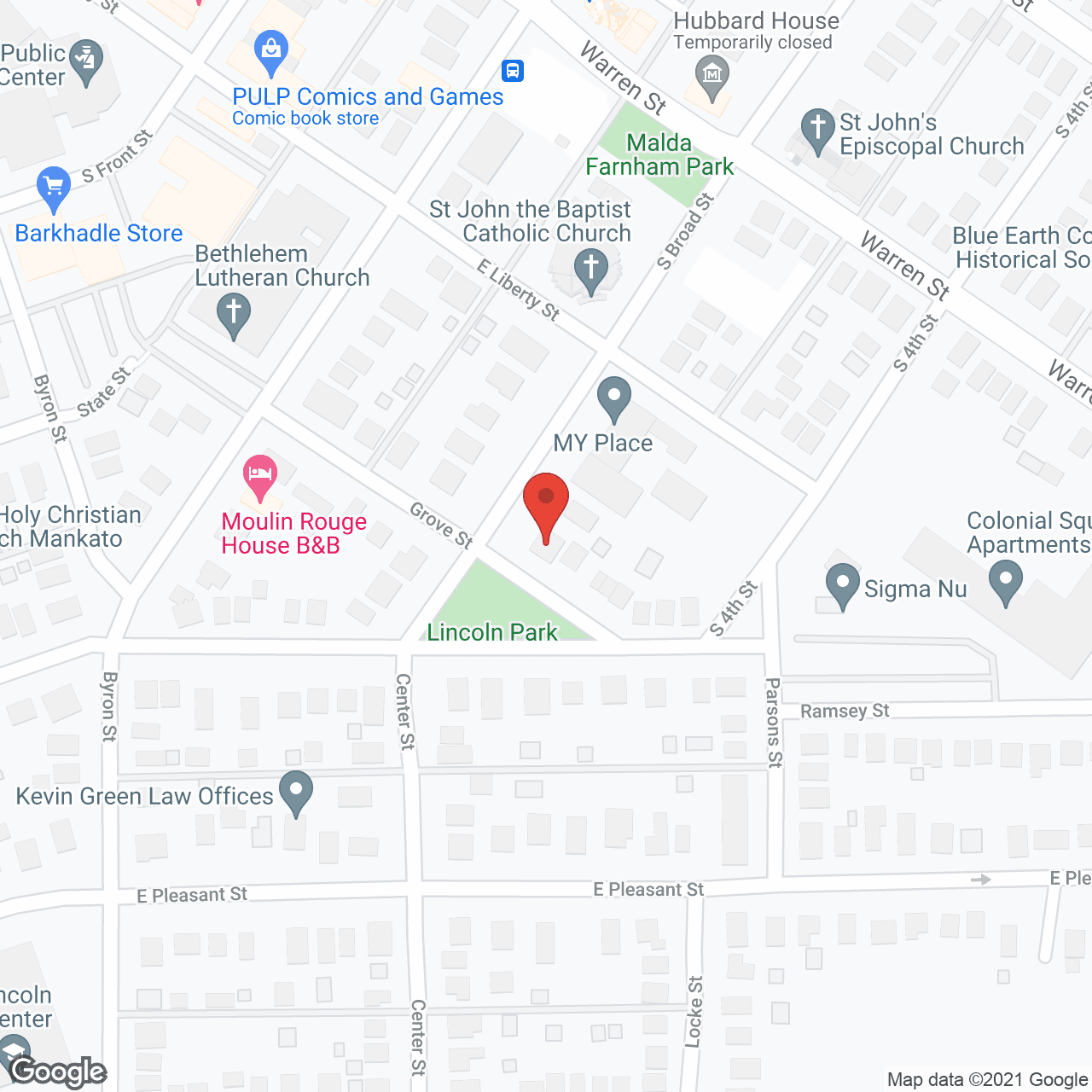 Map of the neighborhood around Home of Southern Minnesota